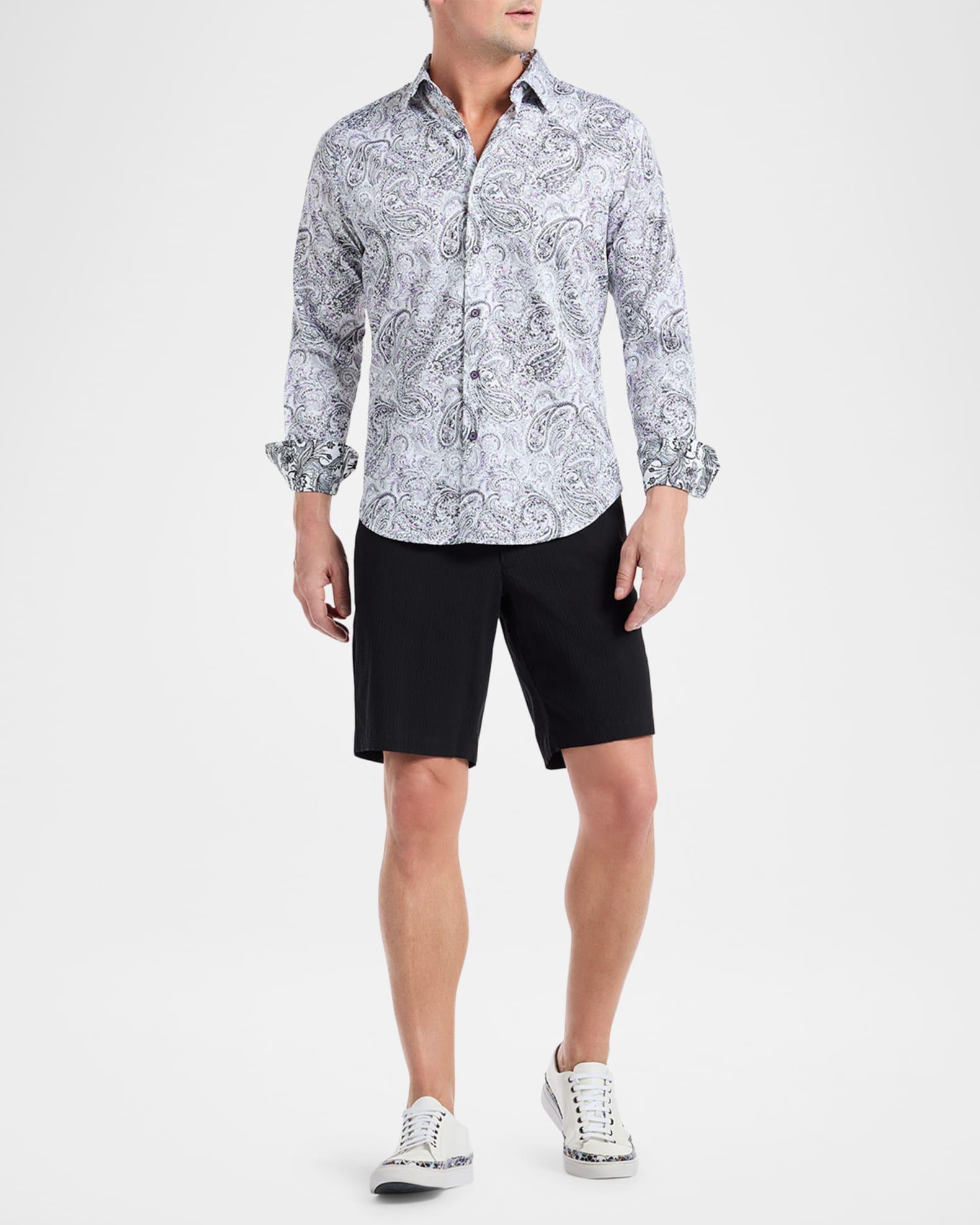Men's Ibiza Paisley Woven Sport Shirt Product Image