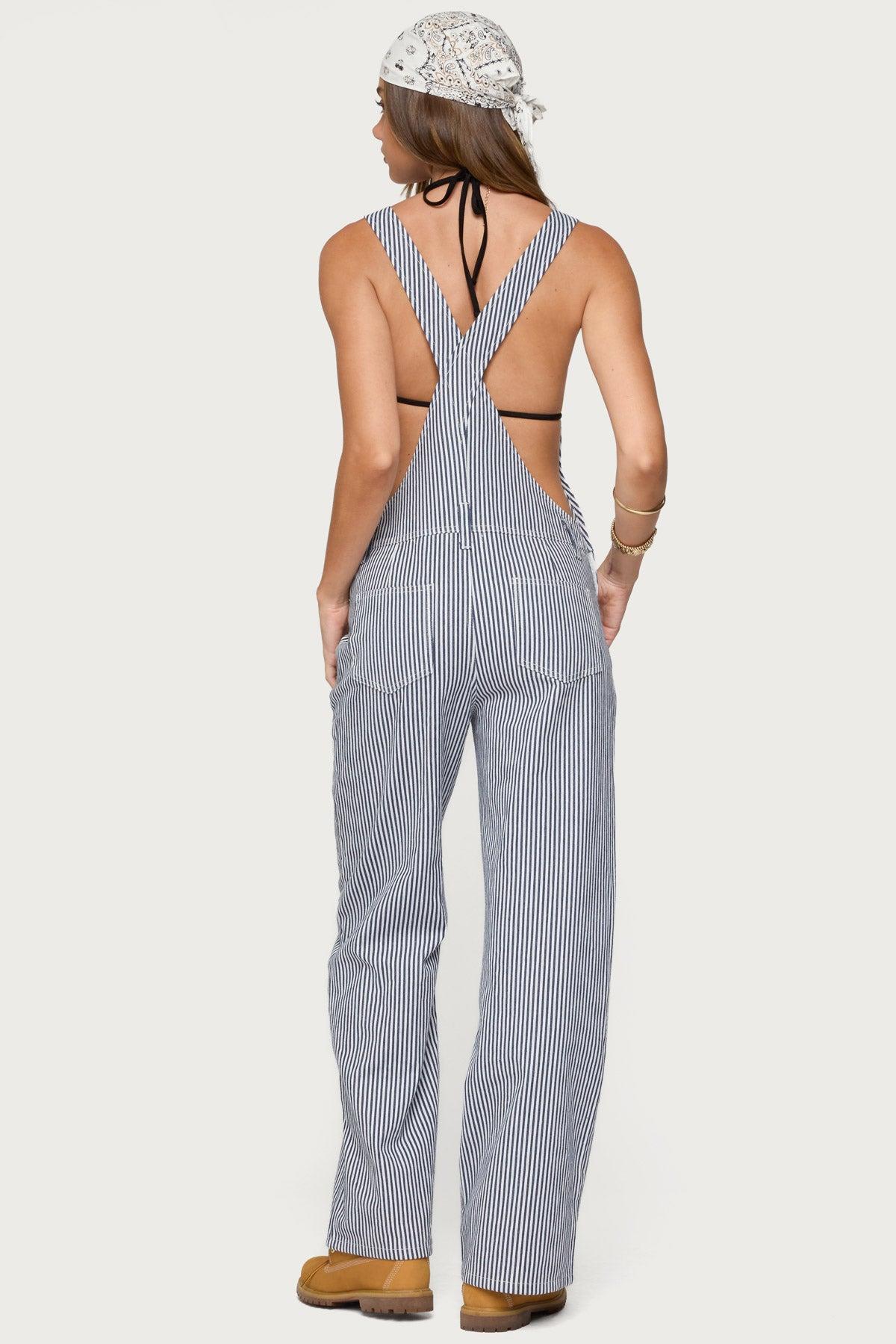 Tamsin Striped Overalls Product Image