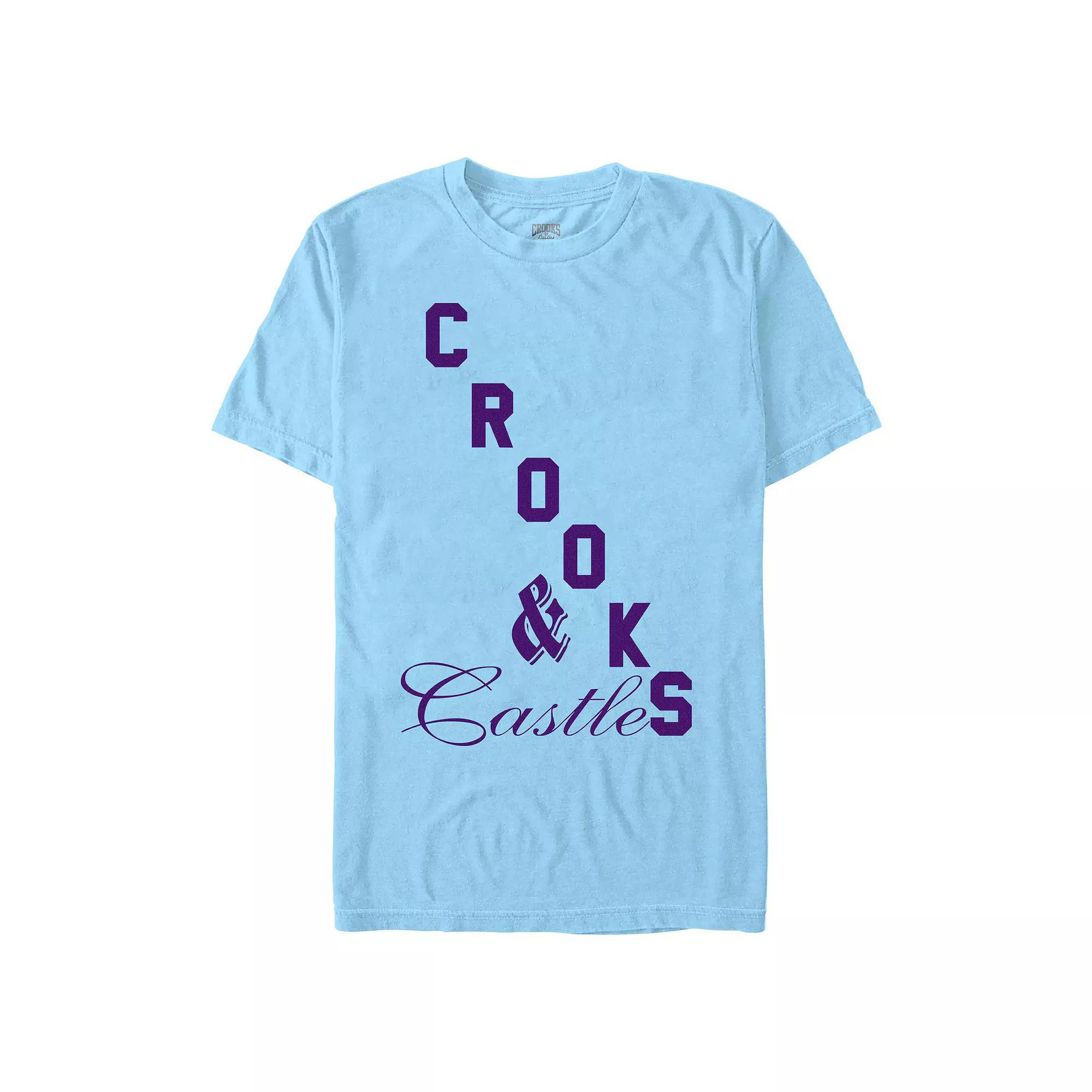 Men's Crooks And Castle Mixed Font Title Logo Graphic Tee,  Product Image