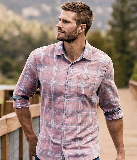 Flag and Anthem Paxton Vintage Plaid Long Sleeve Woven Shirt Product Image