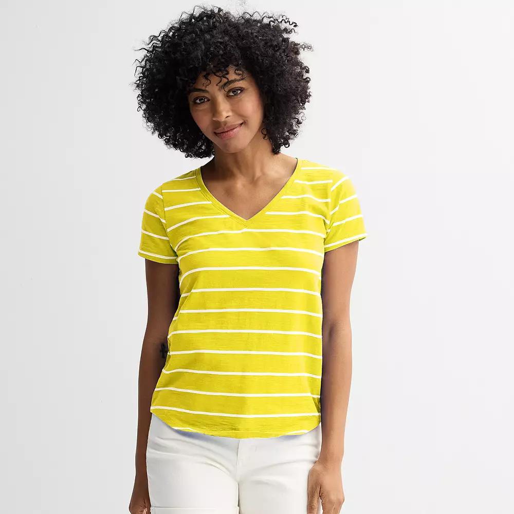 Women's Sonoma Goods For Life® Everyday Short Sleeve V-Neck Tee,  Product Image