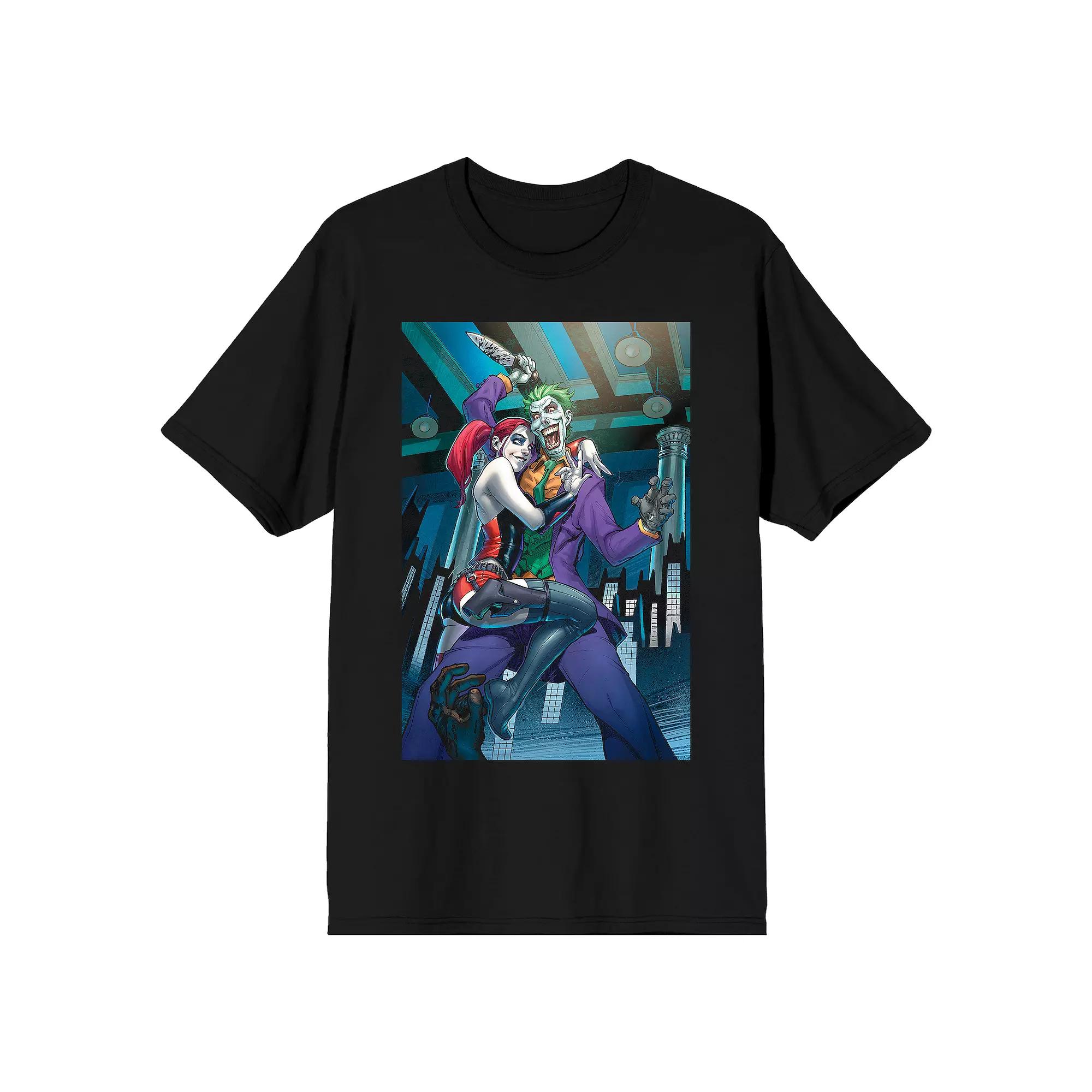 Men's Joker and Harley Quinn Cuddle Tee,  Product Image