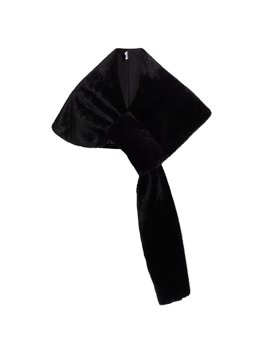 Womens Faux Fur Draped Stole Product Image