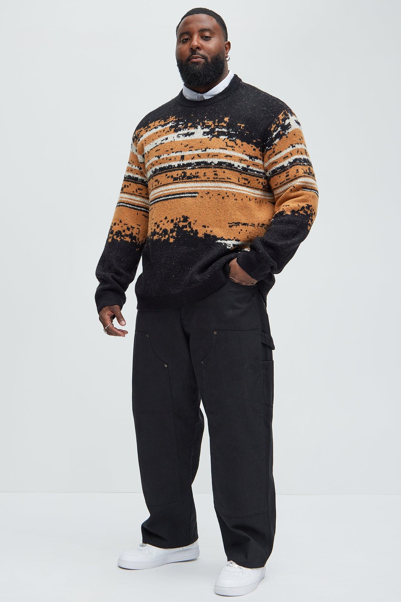 Smyth Crewneck Sweater - Brown Combo Product Image