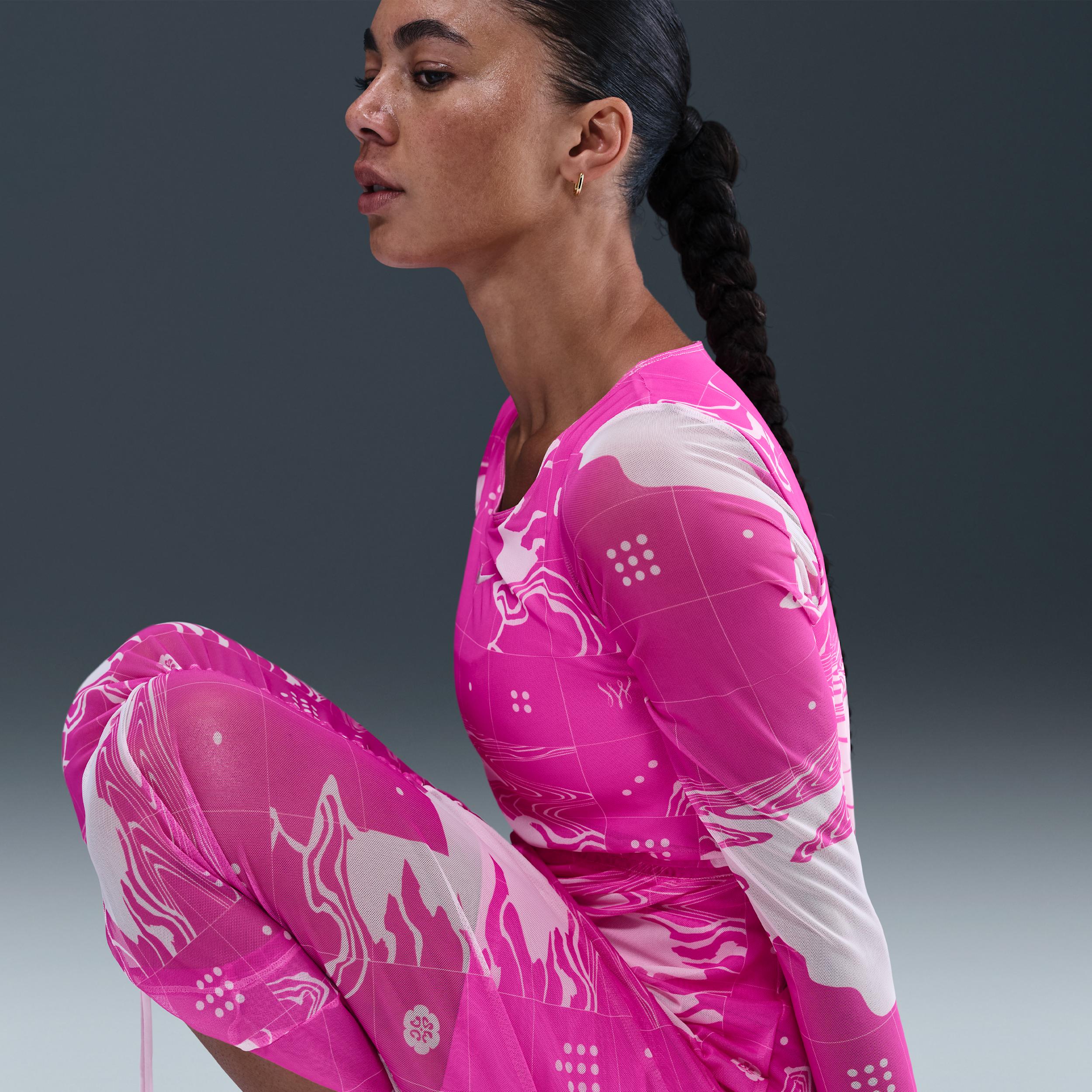 Nike Womens Serena Williams Design Crew Mesh Midi Dress | HM4952-664 Product Image