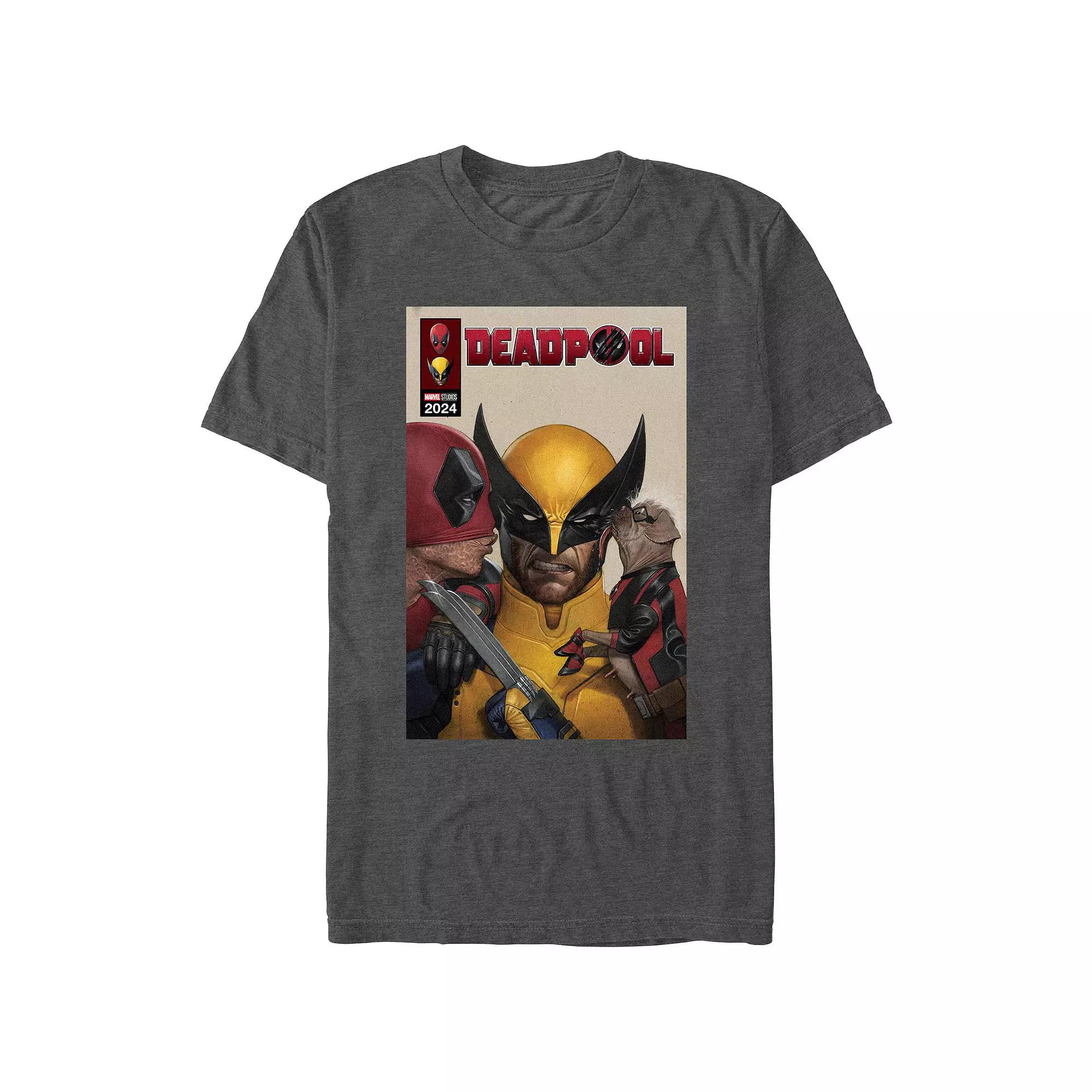 Men's Marvel Deadpool And Wolverine Kissing Wolverine Graphic Tee,  Product Image