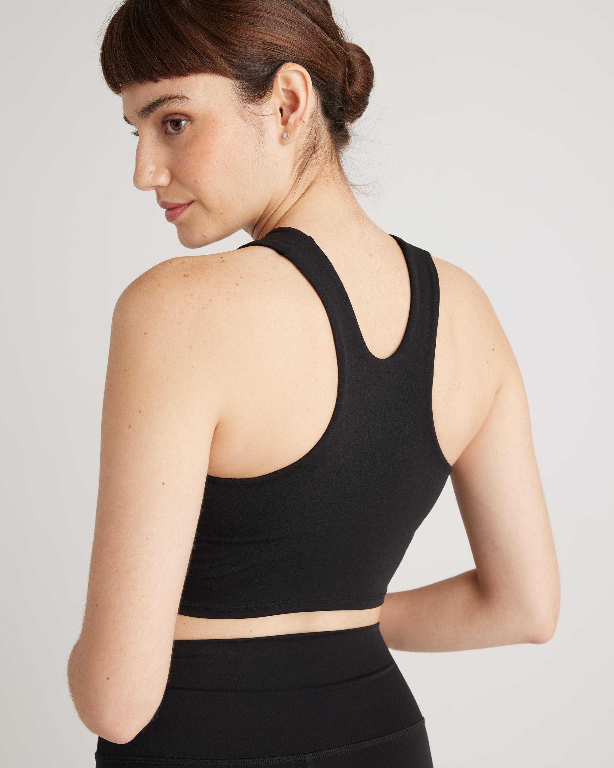 Quince | Women's Ultra-Form High-Neck Cropped Tank Top Nylon/Spandex Product Image