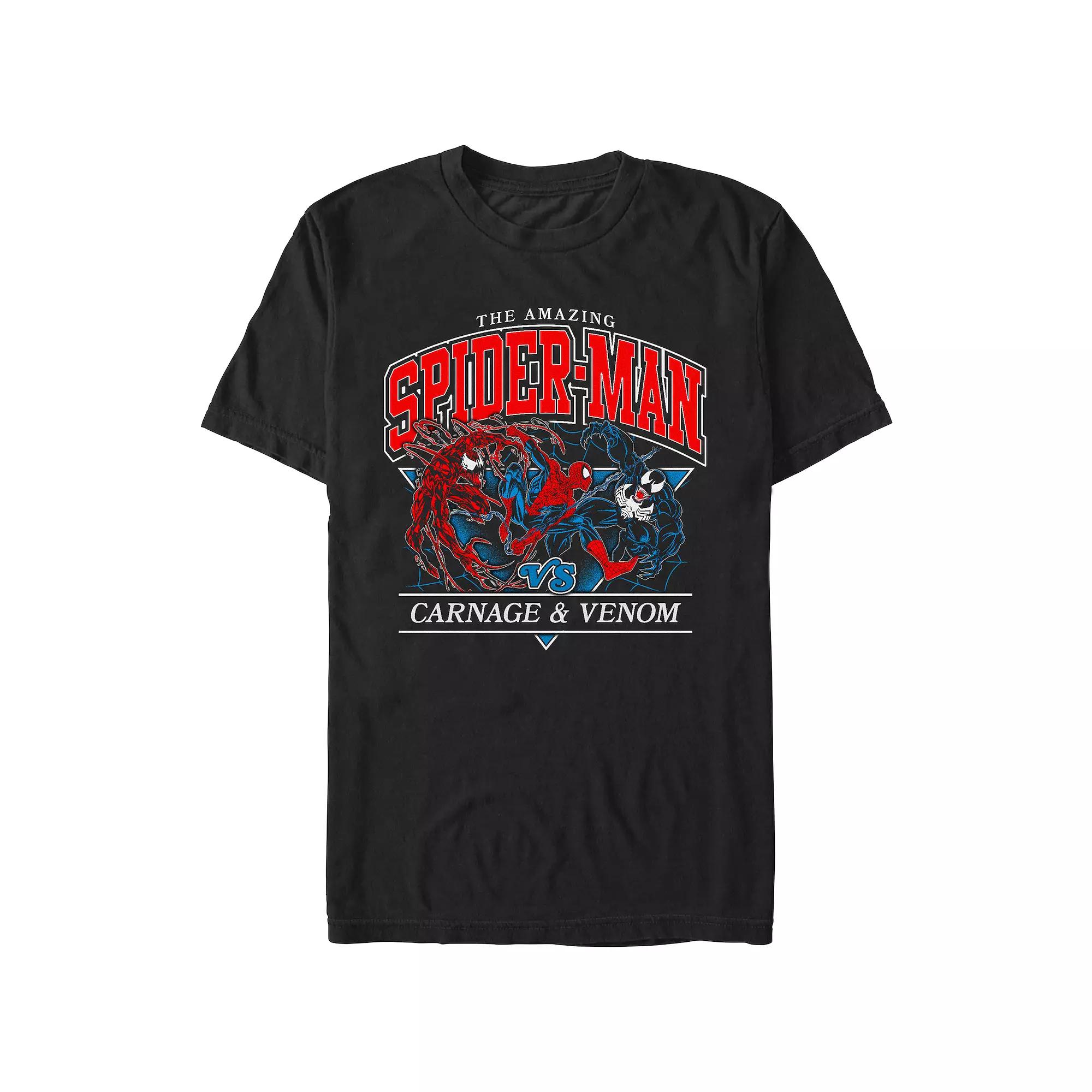 Men's Spider-Man Carnage VS Venom Graphic Tee,  Product Image
