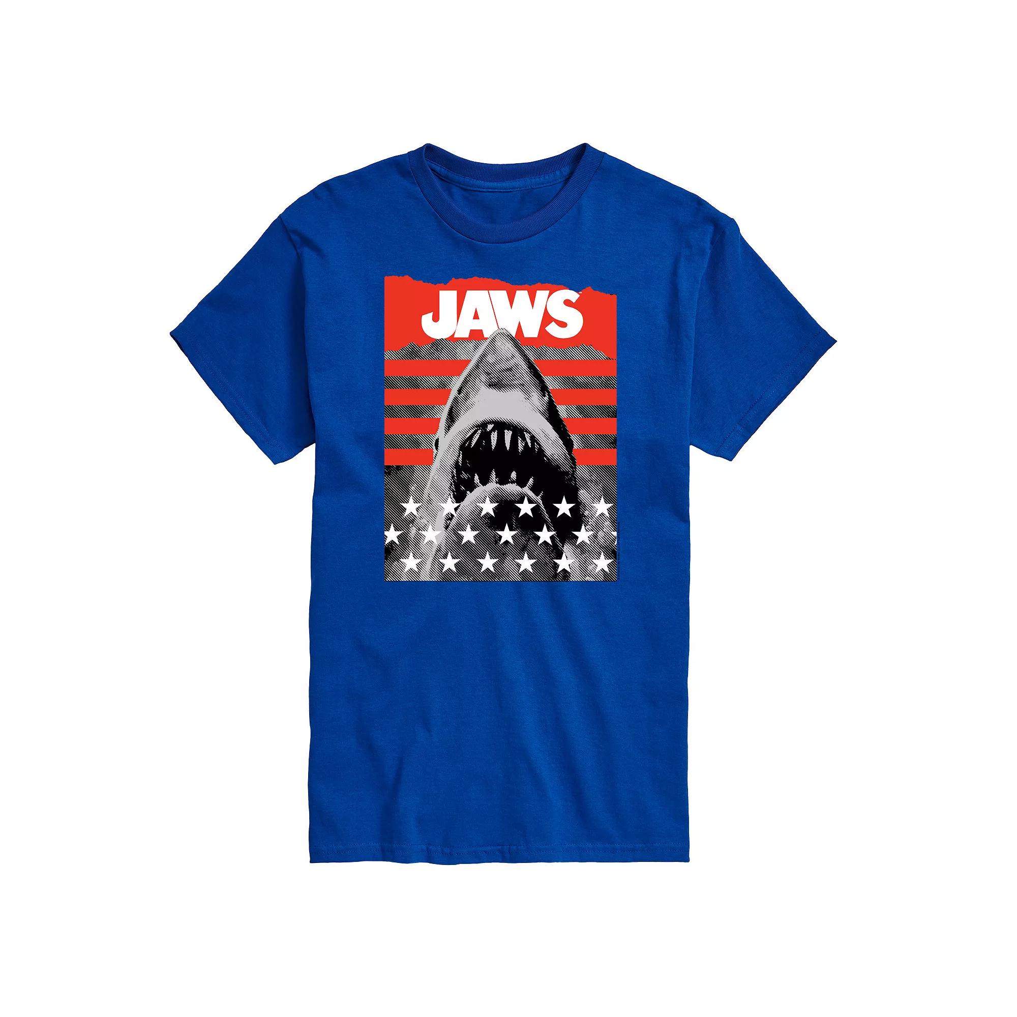 Big & Tall Jaws and Stripes Tee, Men's,  Product Image