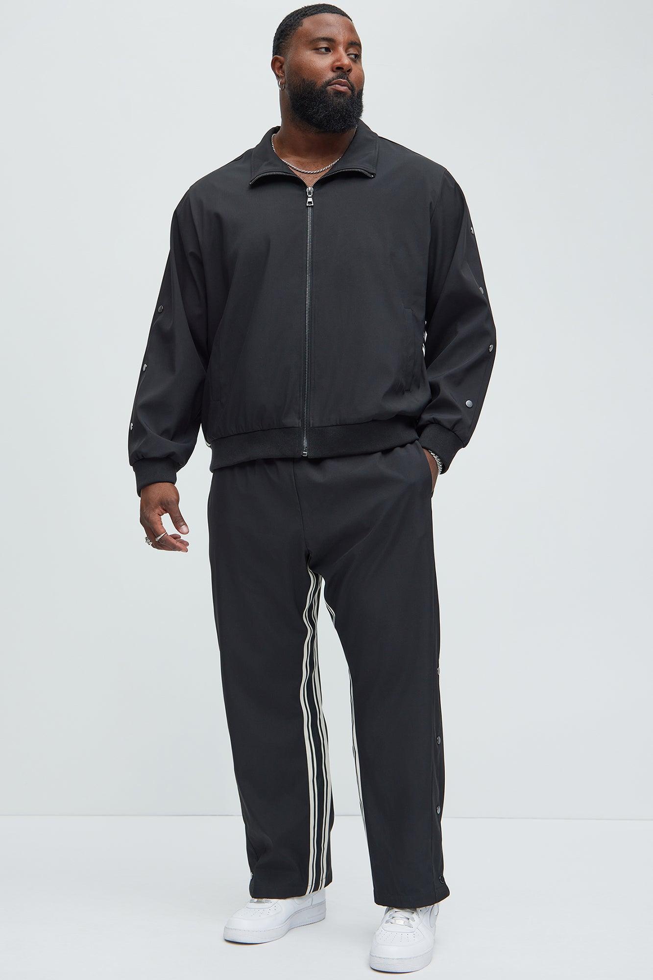 Standout Striped Track Jacket - Black Product Image