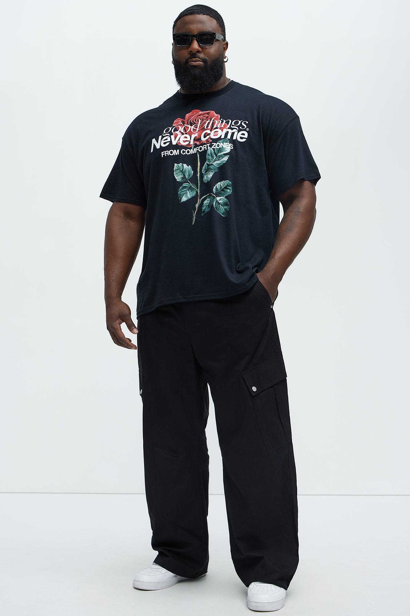 Good Things Never Come Short Sleeve Tee - Black Product Image