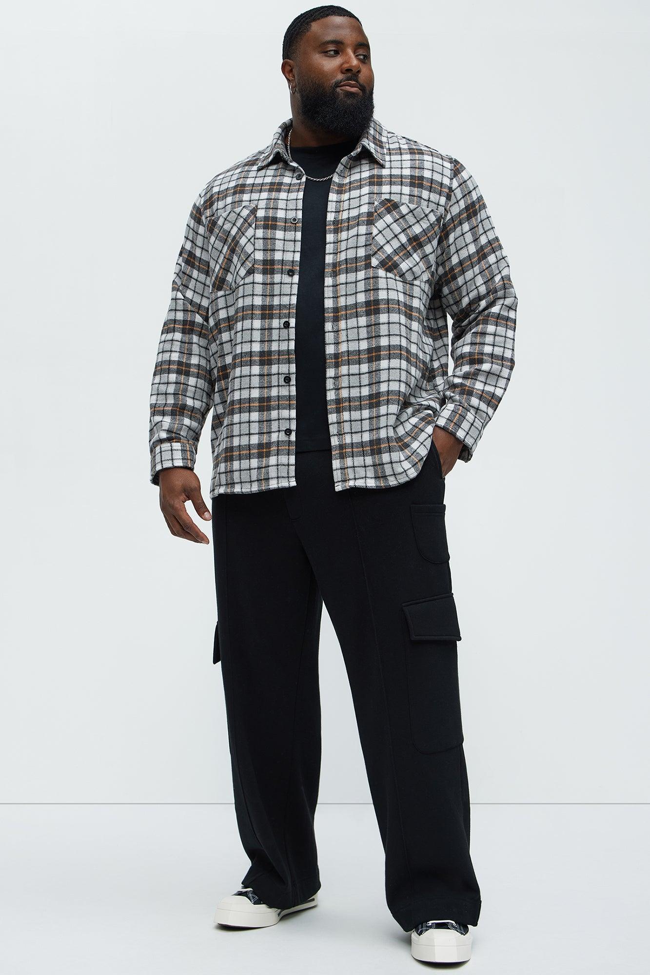 Gas Plaid Classic Flannel - Grey/combo Product Image