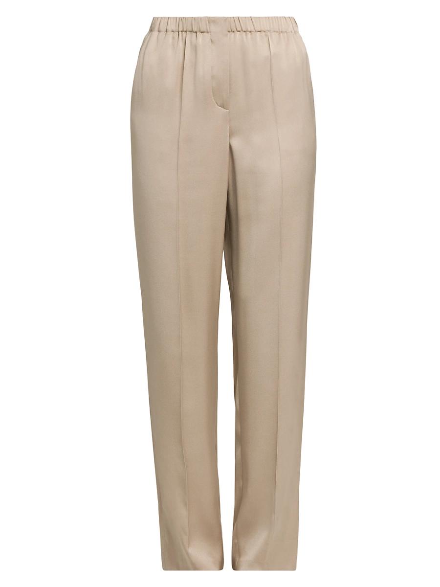 Womens Silk Satin Pants Product Image