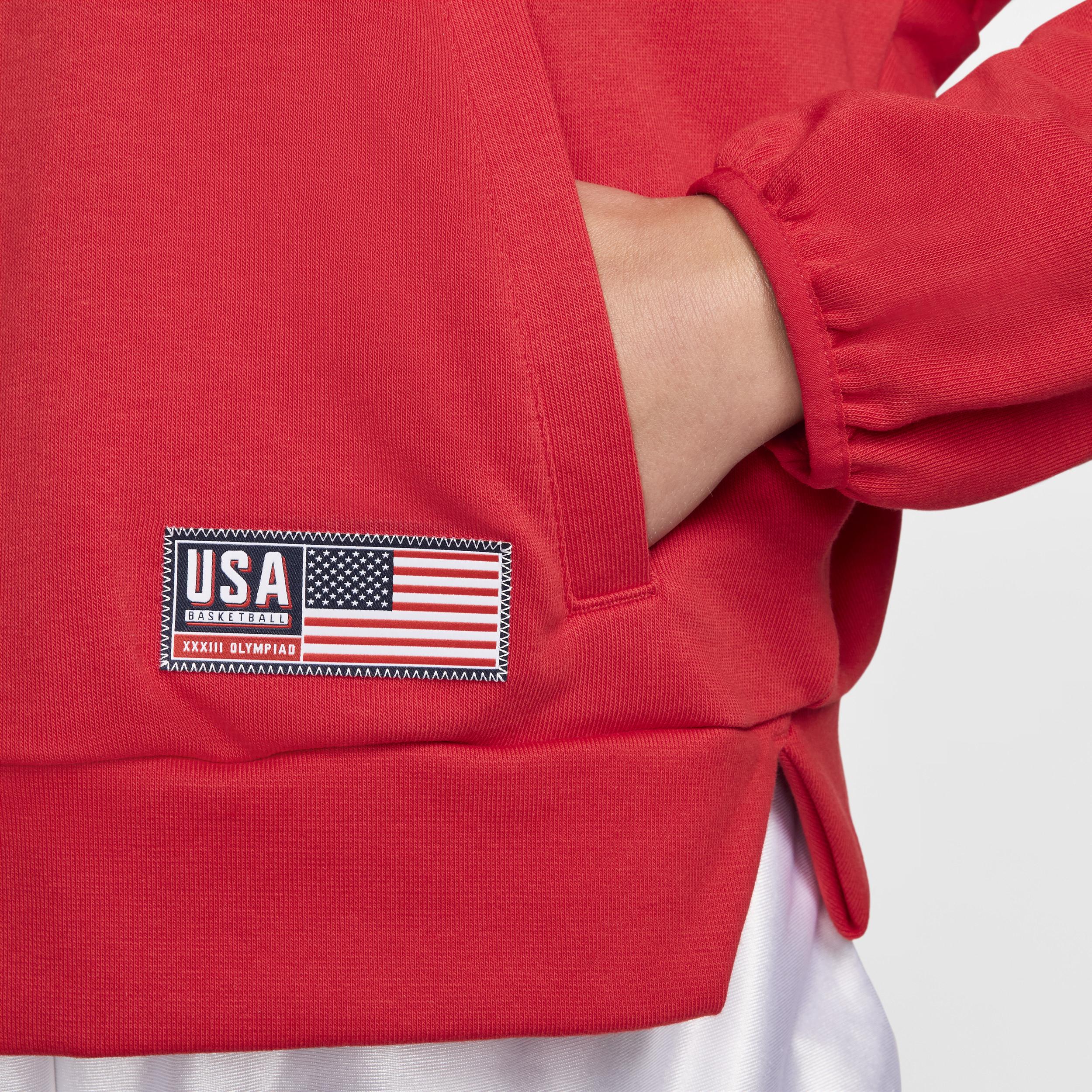 USA Village Women's Nike Basketball 1/2-Zip Fleece Sweatshirt Product Image