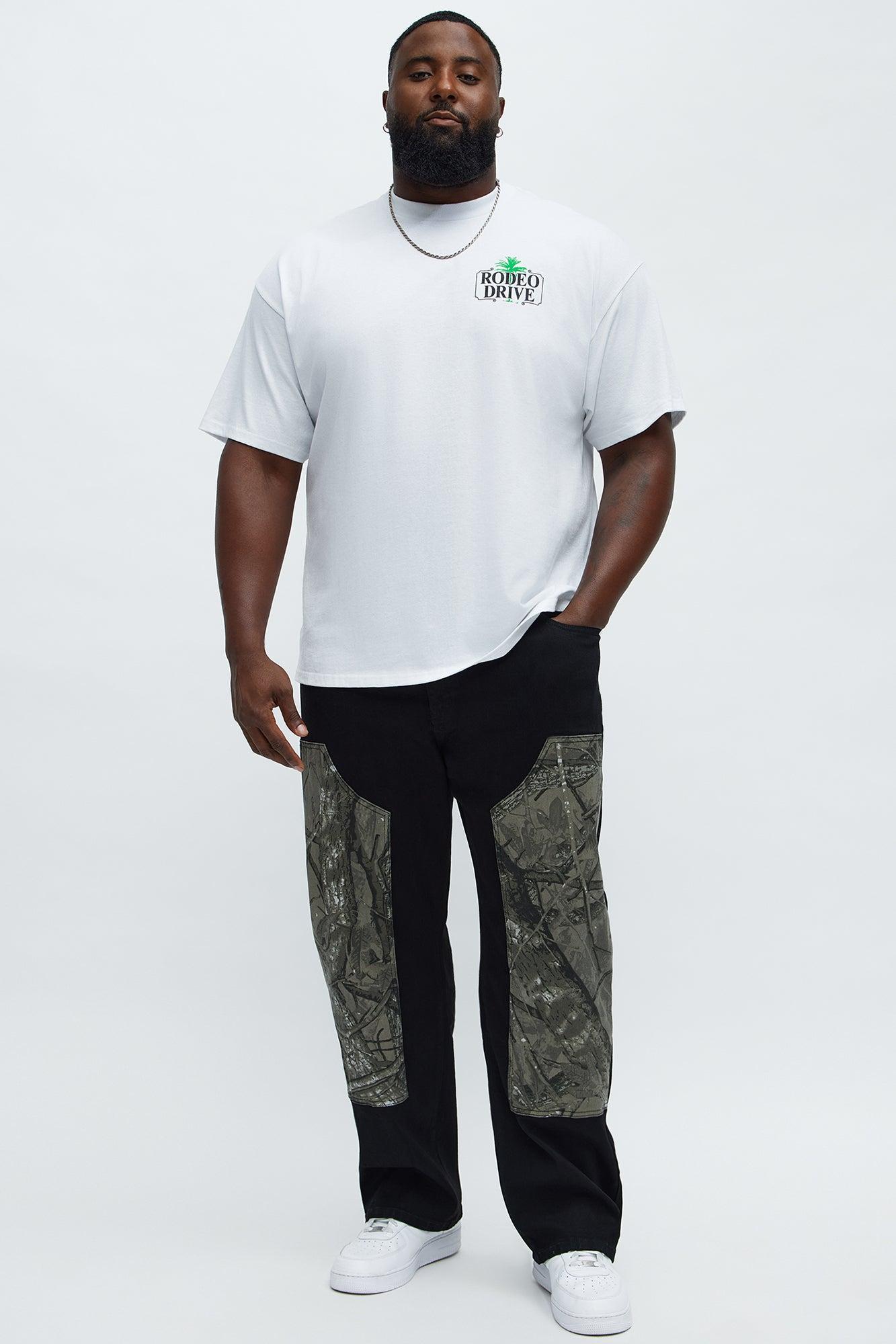 Rodeo Drive Palm Short Sleeve Tee - White Male Product Image