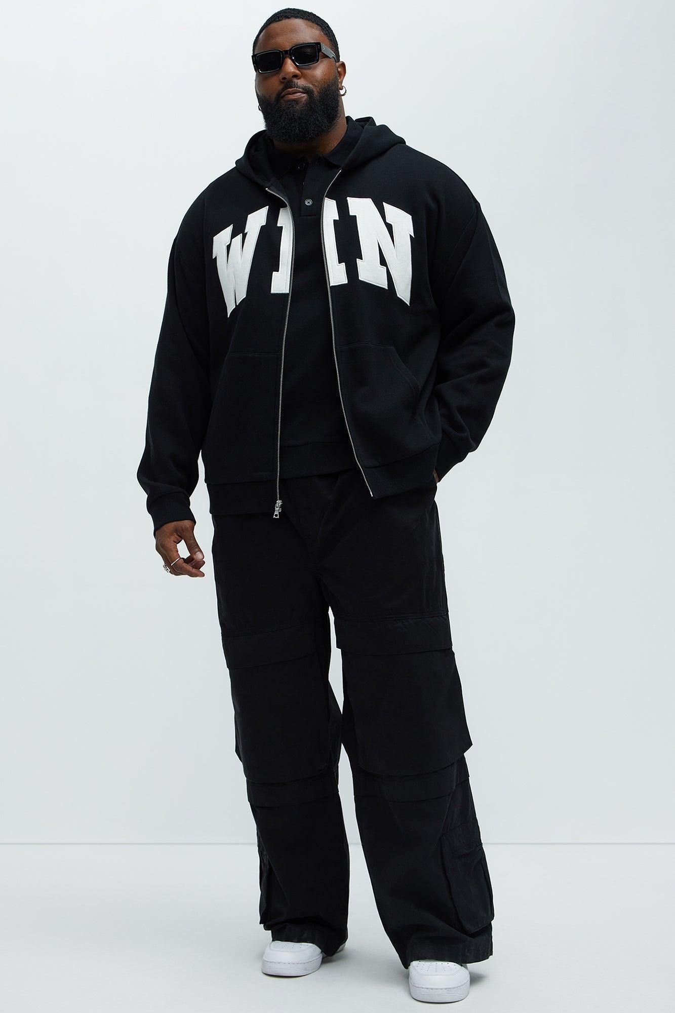 Tyson Winning Patched Zip Hoodie - Black Product Image