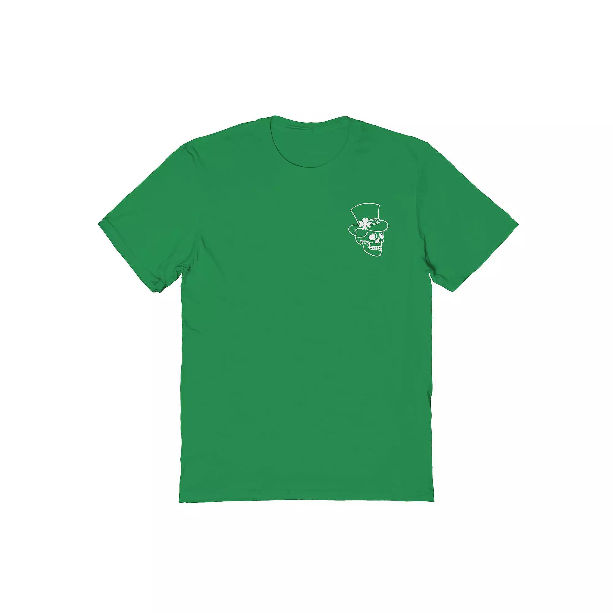 Men's St Patrick's Day Irish Skull Graphic Tee,  Product Image