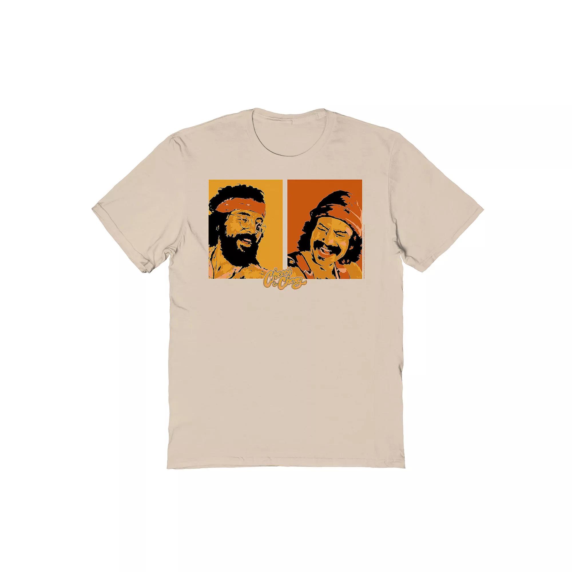 Men's Cheech & Chong Laughing It Up Graphic Tee, Size: Medium, Brown Product Image