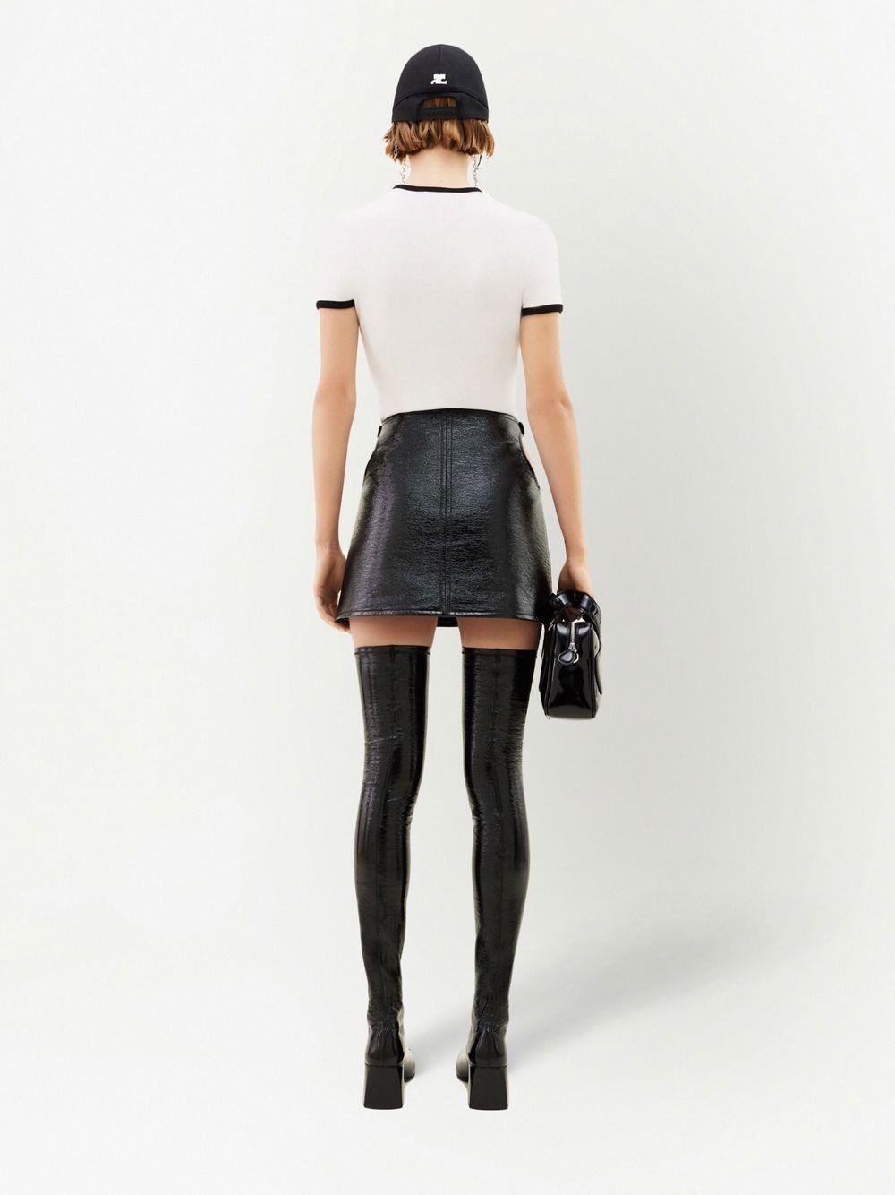 contrast-trim cotton T-shirt Product Image