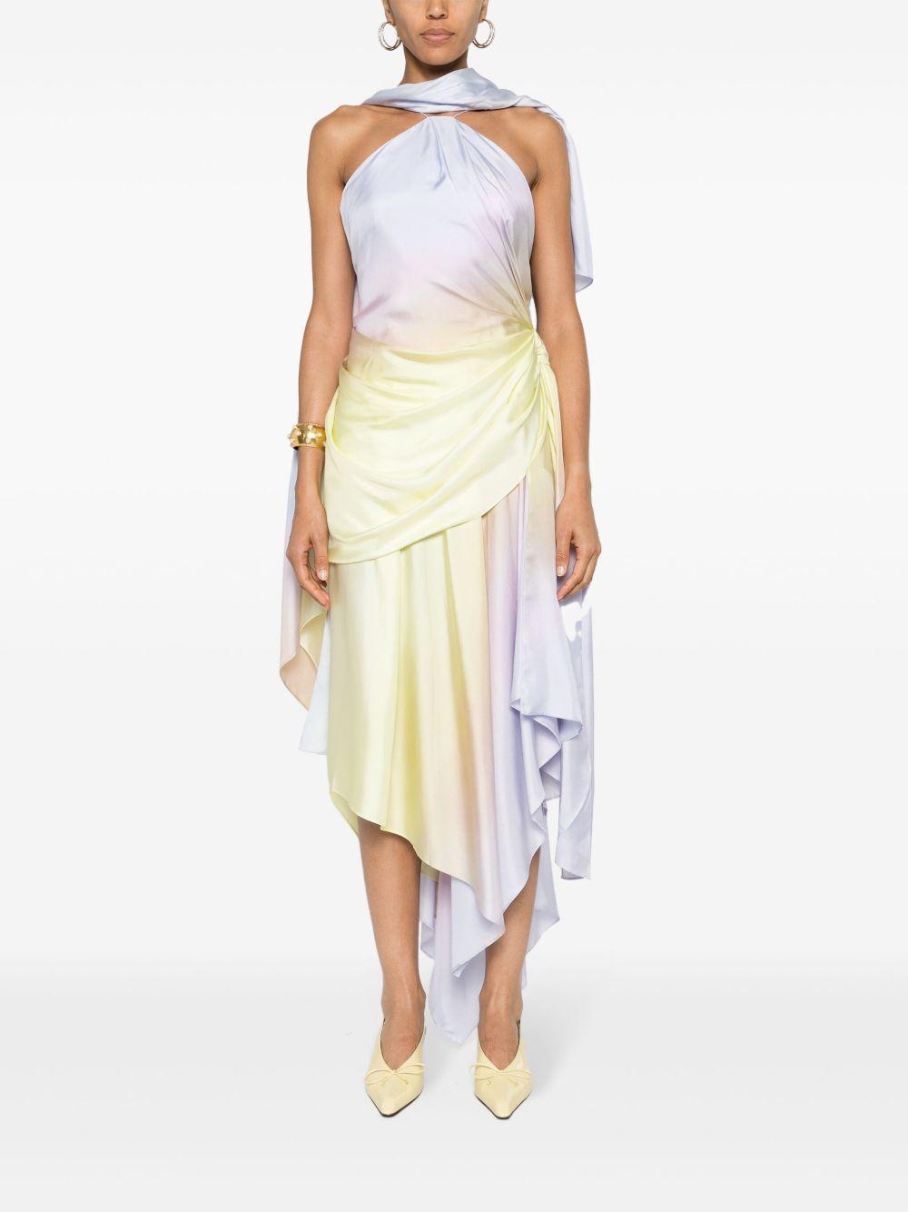 Harmony asymmetric midi dress Product Image