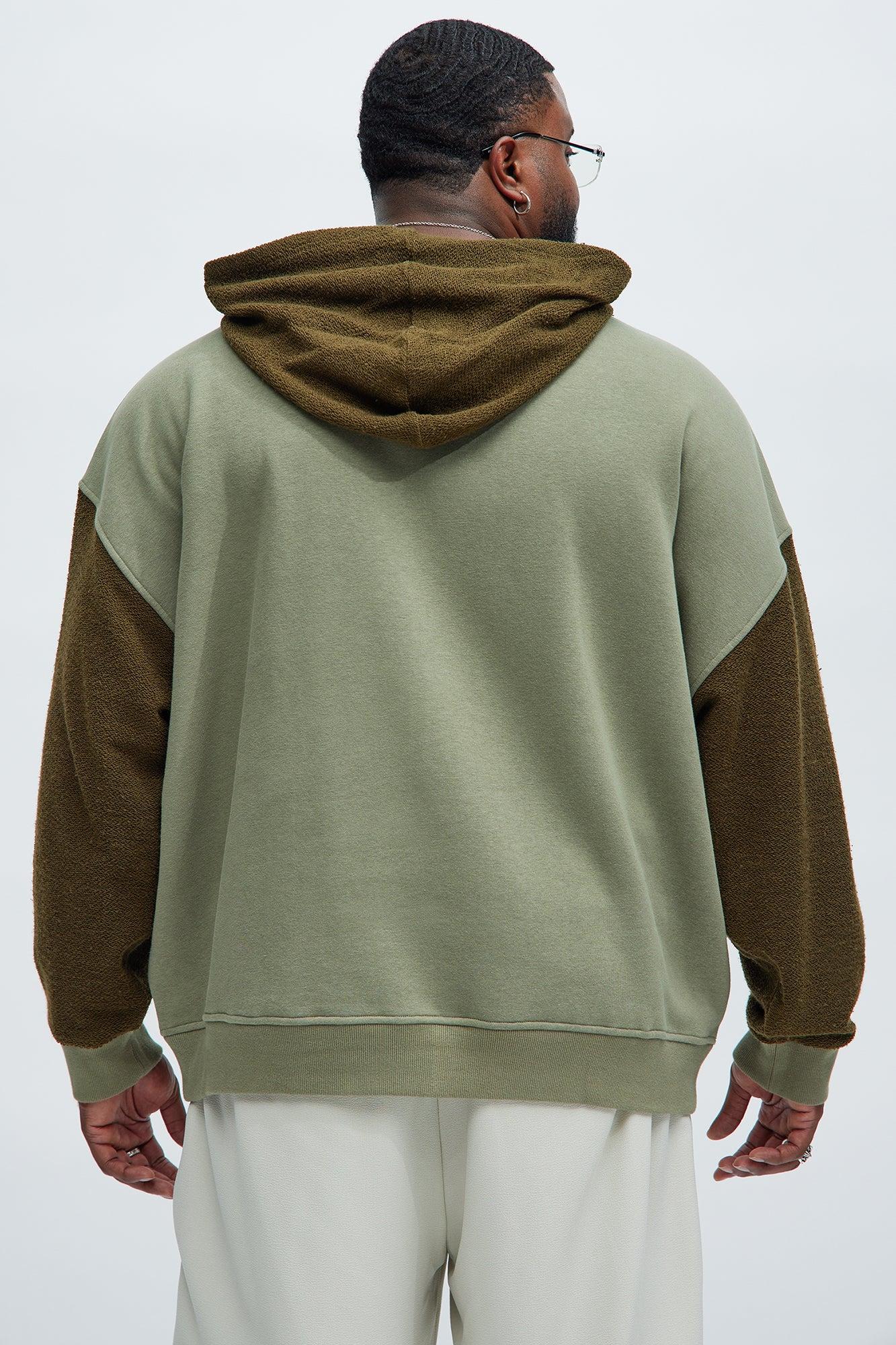 Lost Angeles Oversized Hoodie - Green/combo Product Image