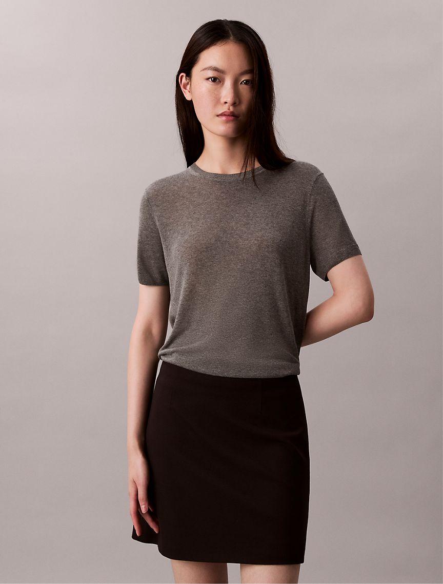 Viscose Short Sleeve Sweater  Product Image