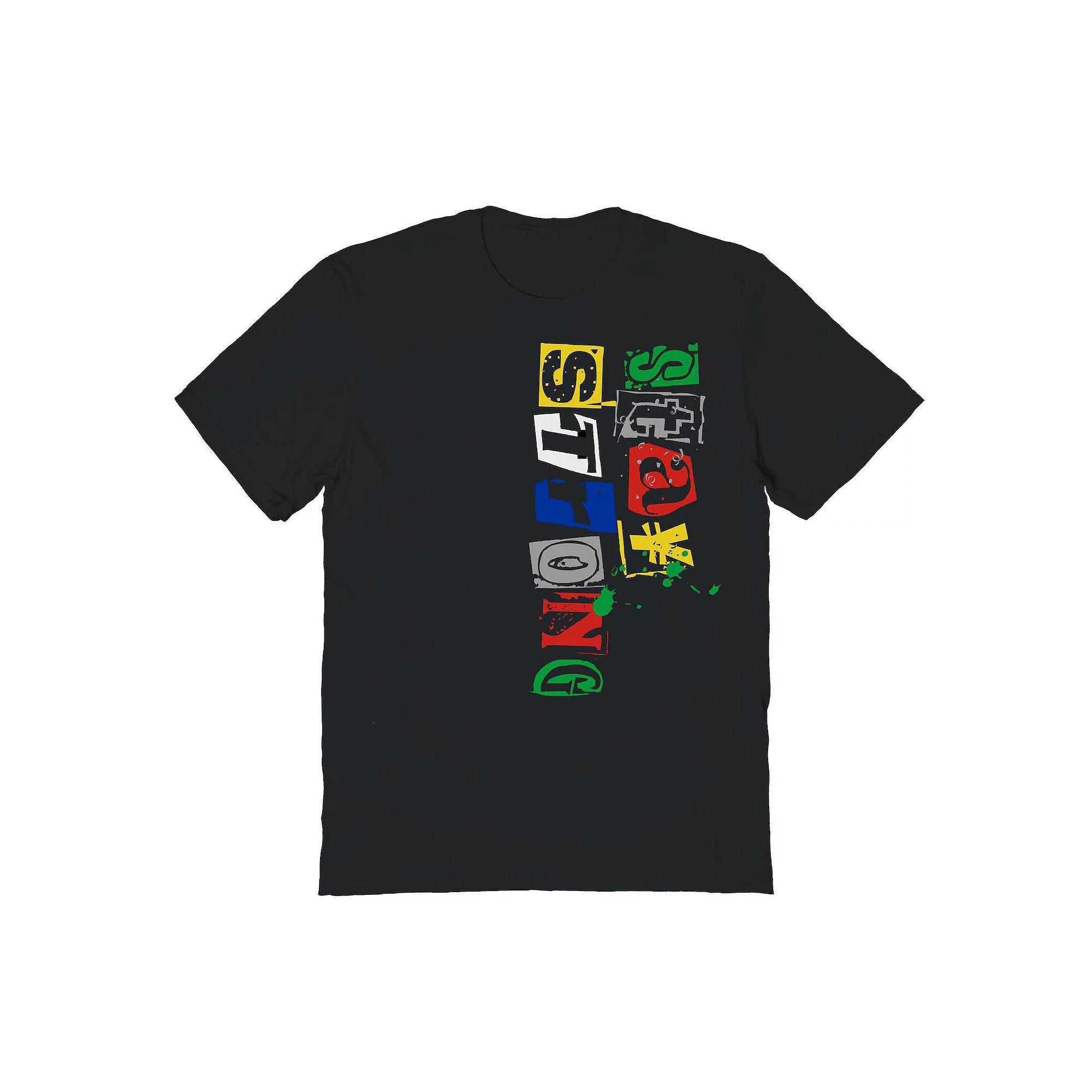 Men's Stay Strong Typeface Graphic Tee, Size: Small, Black Product Image