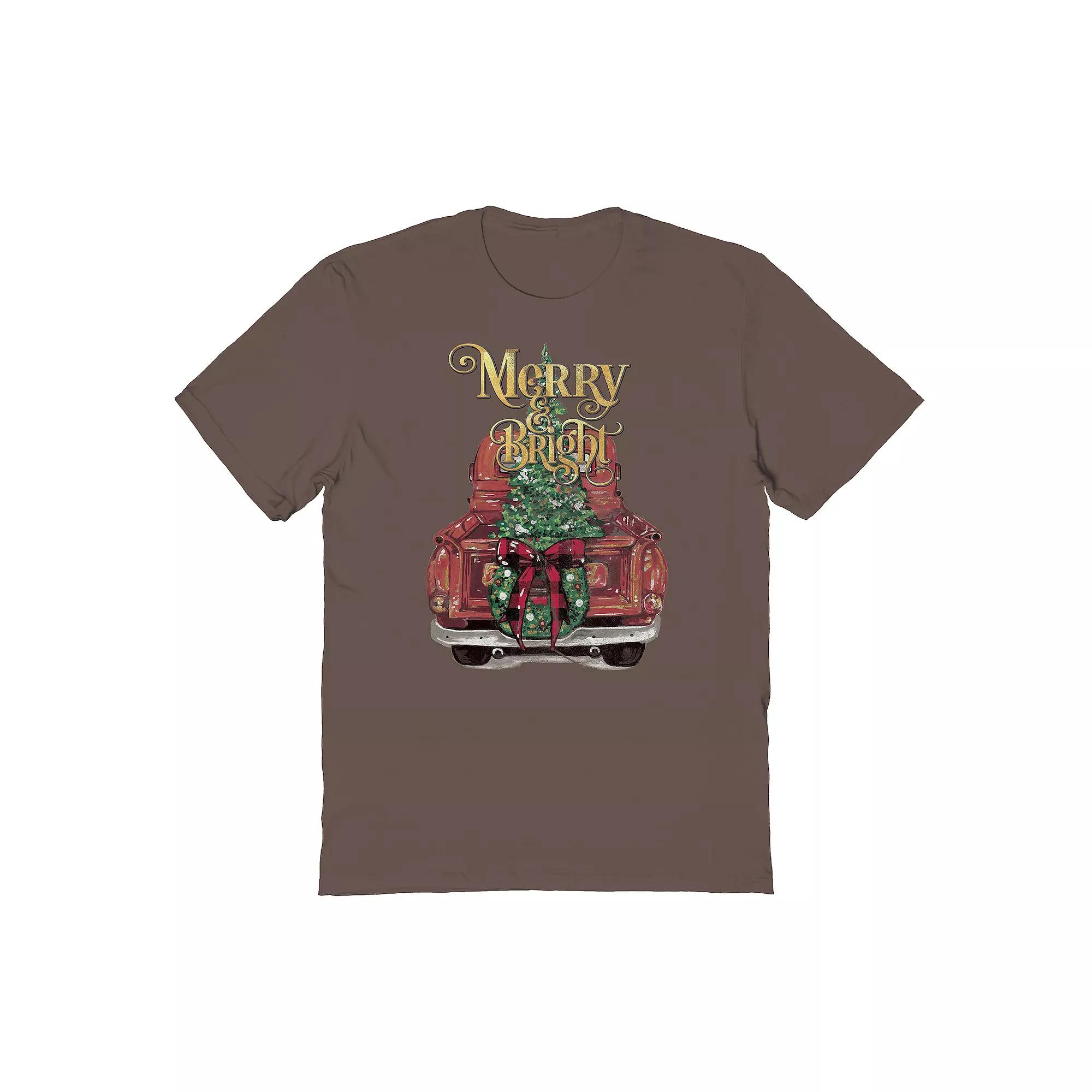 Men's Merry & Bright Graphic Tee, Adult Unisex,  Product Image