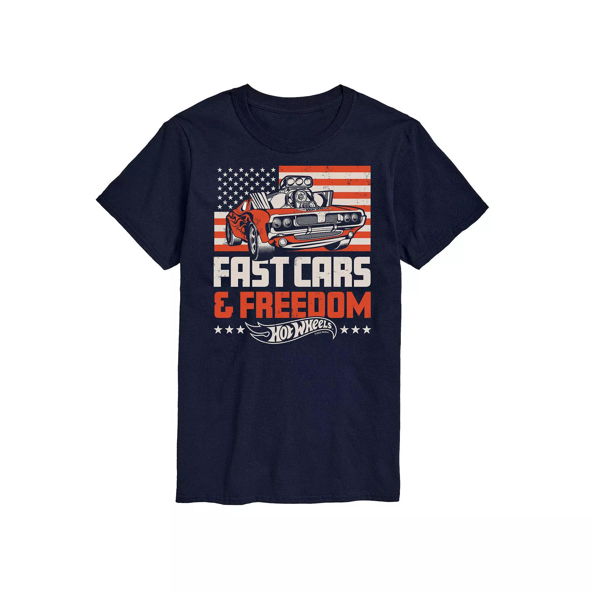 Big & Tall Hot Wheels Fast Cars And Freedom Graphic Tee, Men's,  Product Image