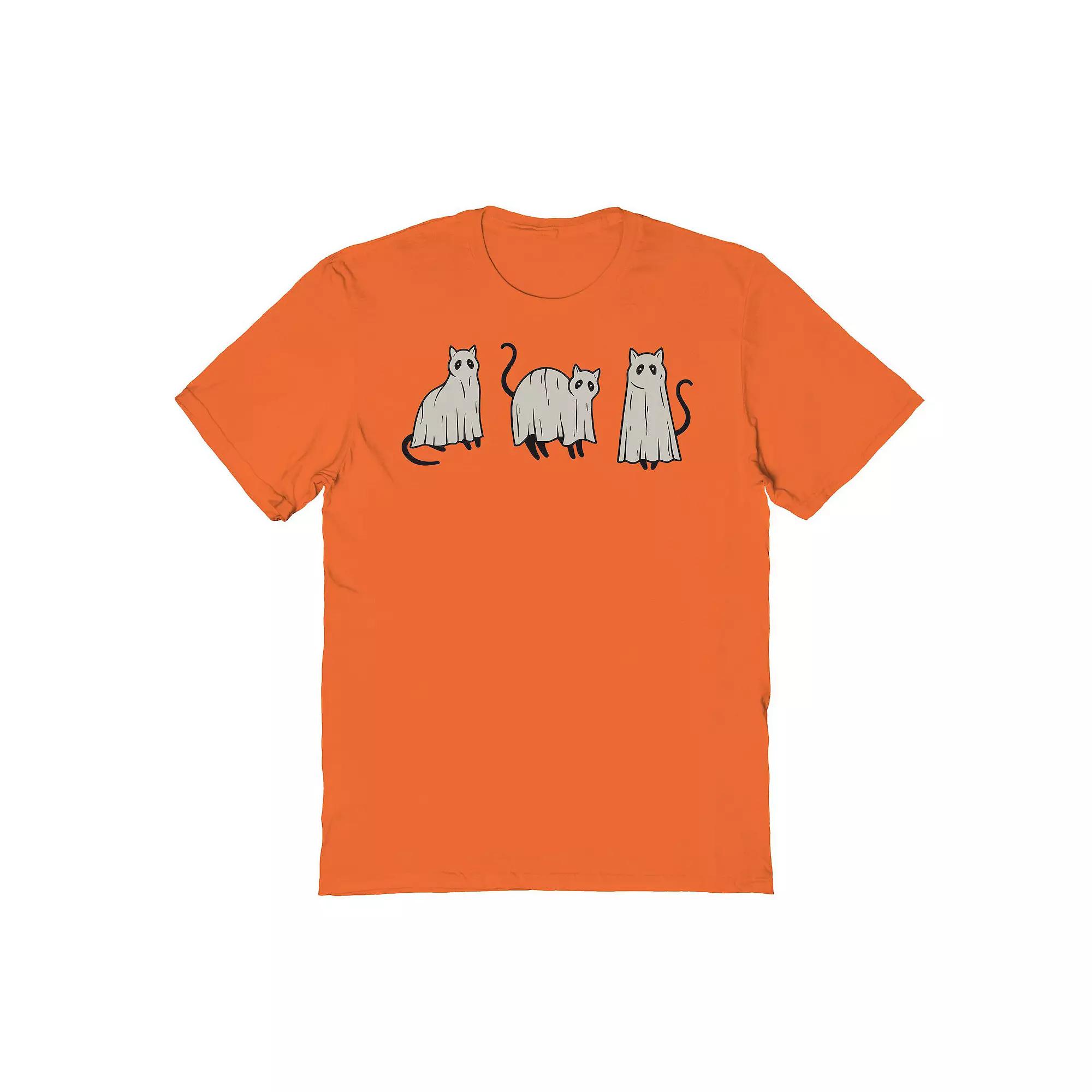 Mens Spooky Season Text Halloween Graphic Tee Product Image
