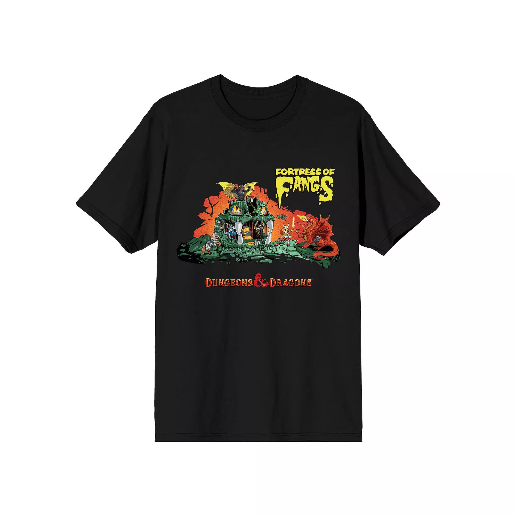 Men's Dungeons & Dragons Fortress of Fangs Tee, Size: Medium, Black Product Image