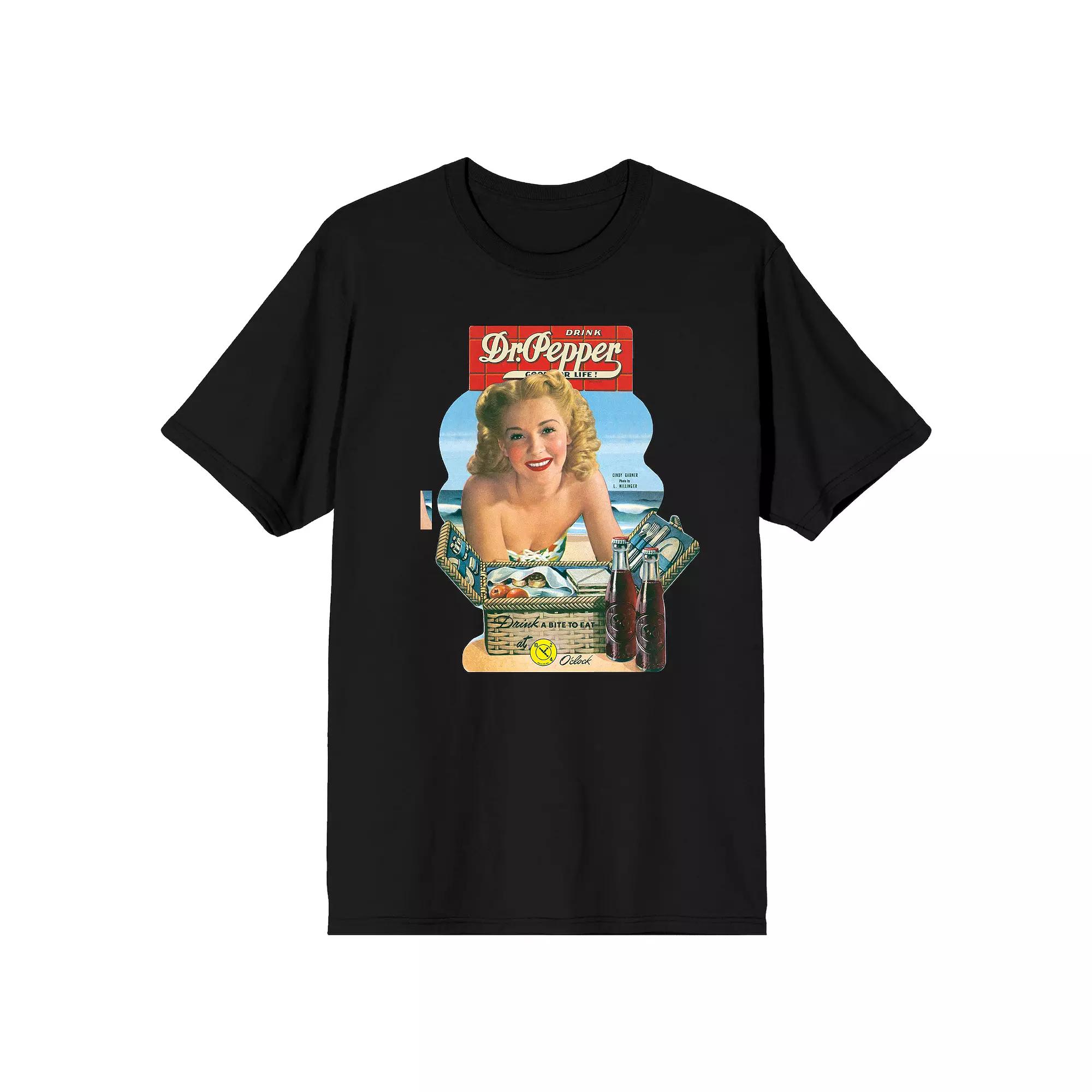 Men's Dr. Pepper Vintage Graphic Tee,  Product Image