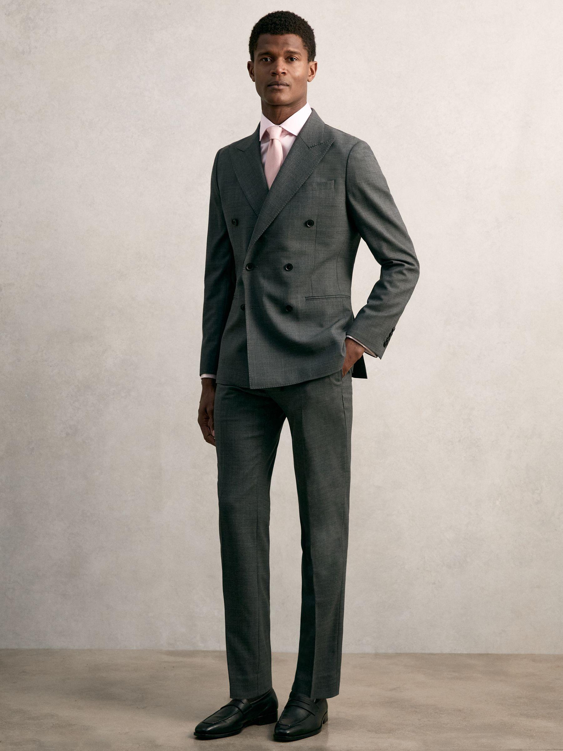 Slim-Fit Cotton-Sateen Shirt in Pink Product Image