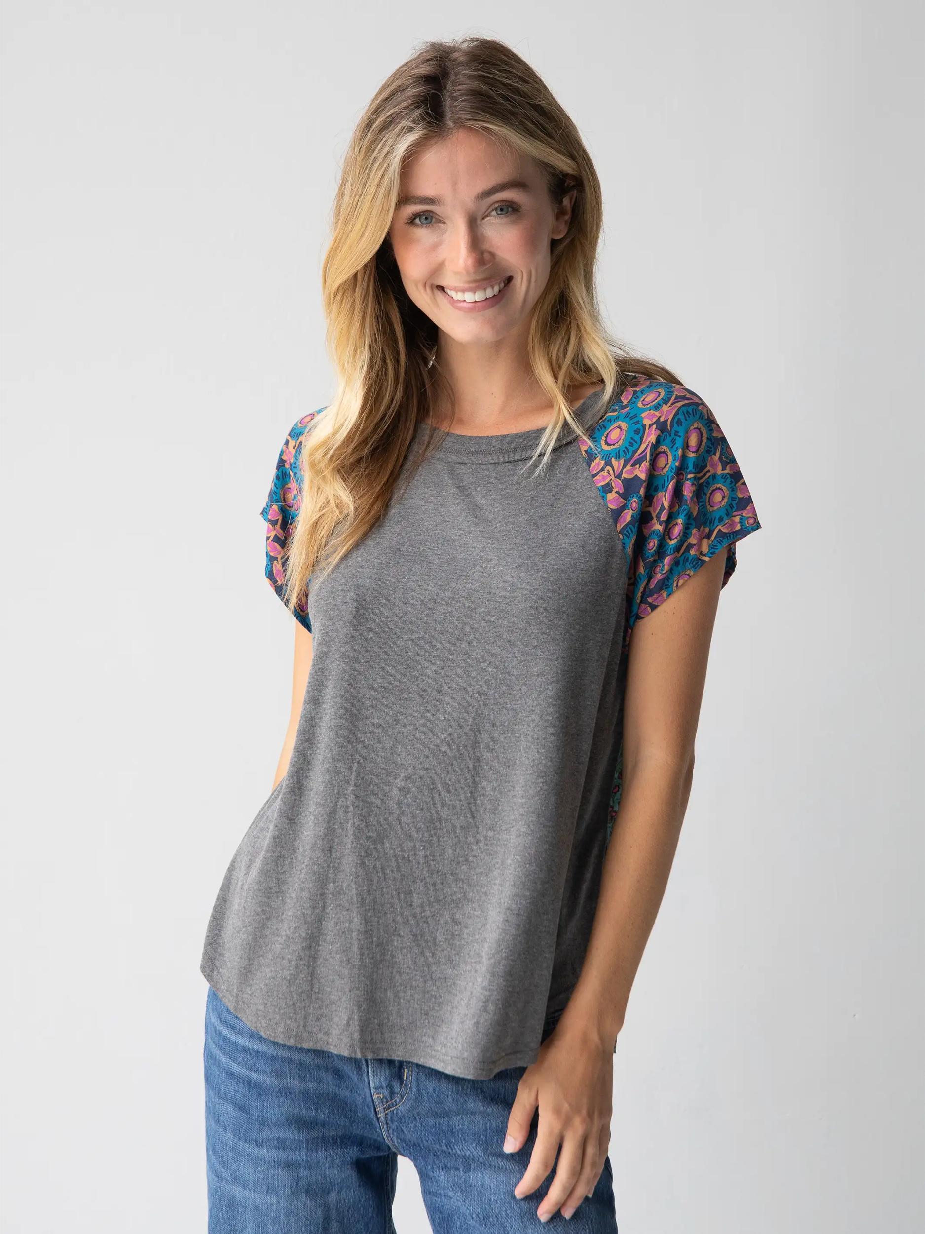 Daphne Mixed Print Top Product Image