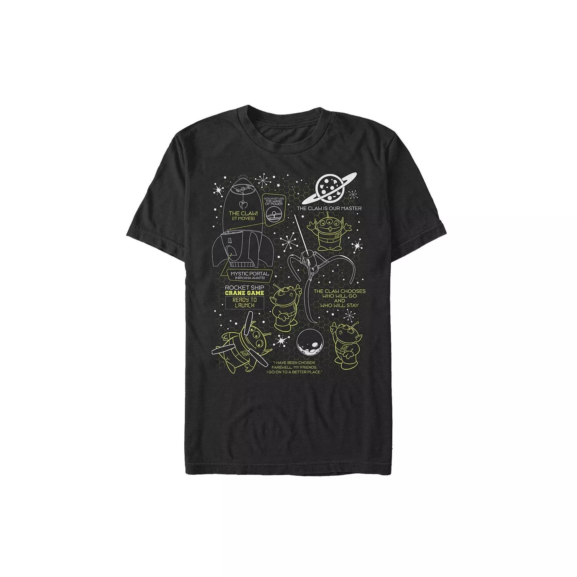 Disney / Pixars Toy Story Alien Mens Outline Claw Master Tee Product Image