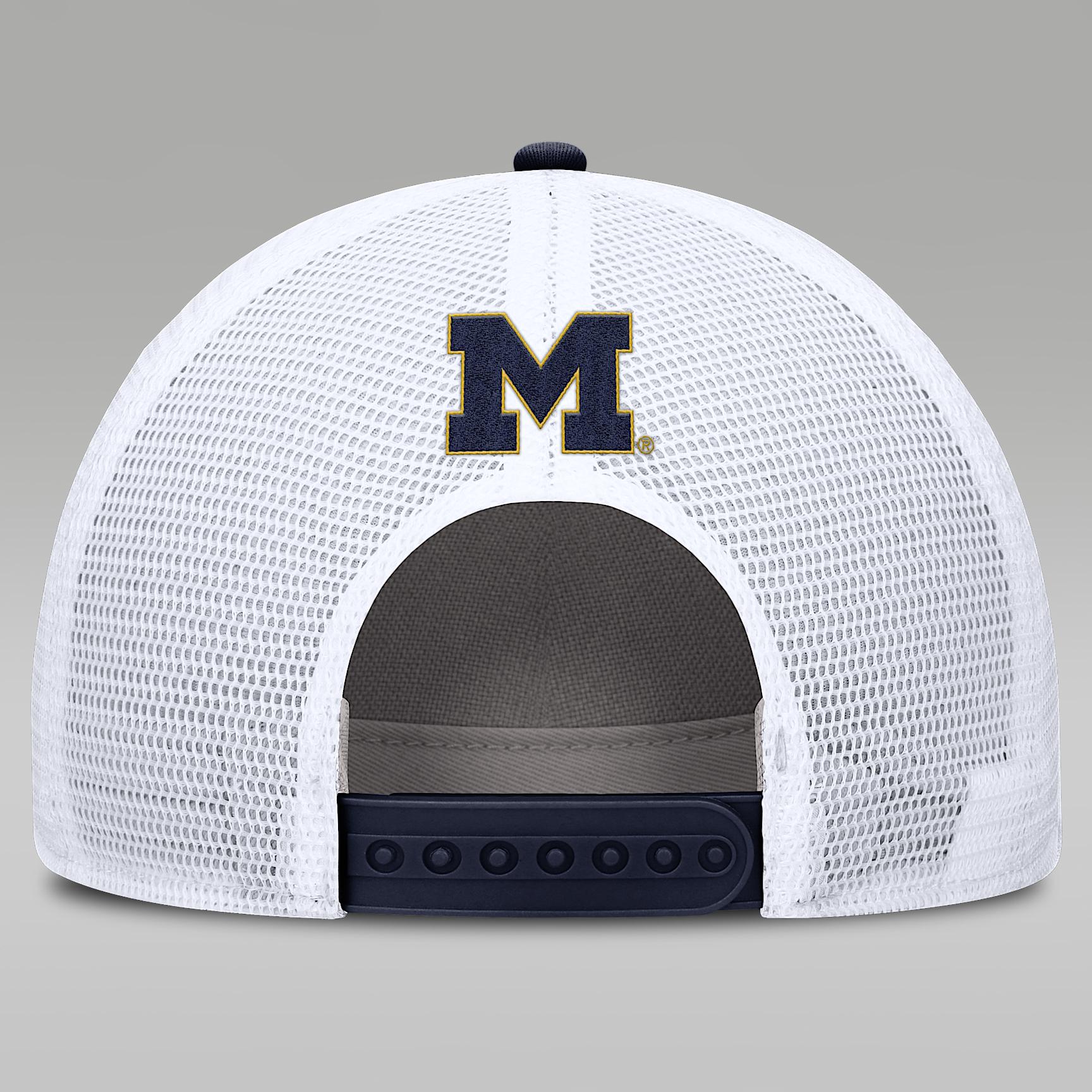Michigan On-Field Rise Men's Nike Jordan Brand College Trucker Adjustable Hat Product Image