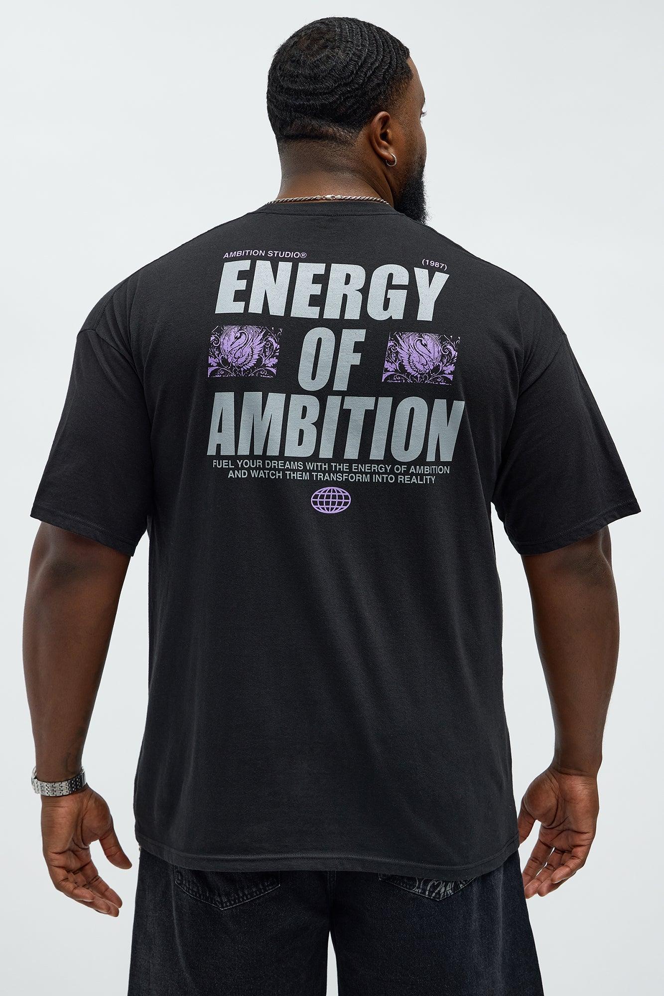 Energy Of Ambition Short Sleeve Tee - Black Product Image