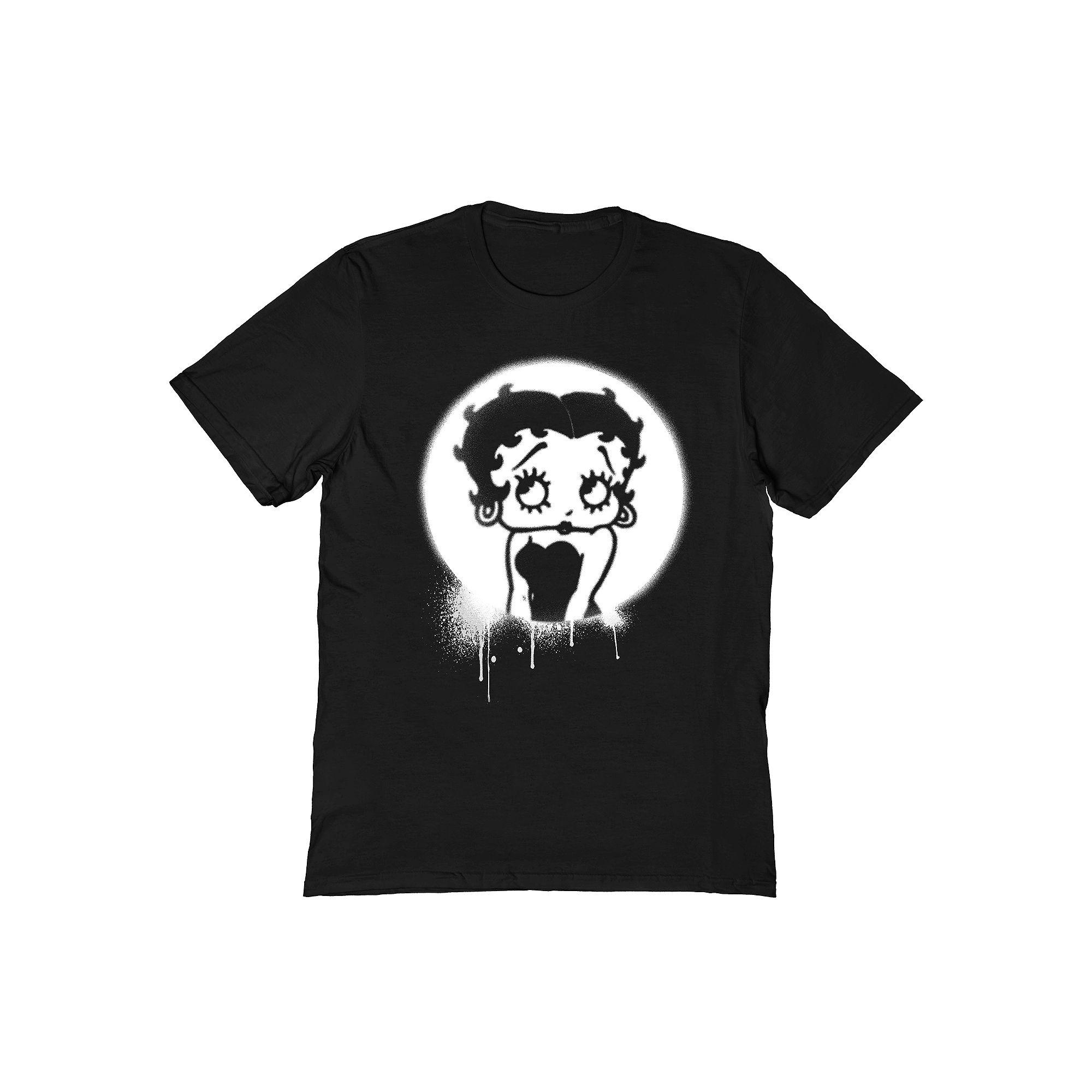 Men's Betty Boop T-Shirt, Size: Medium, Black Product Image