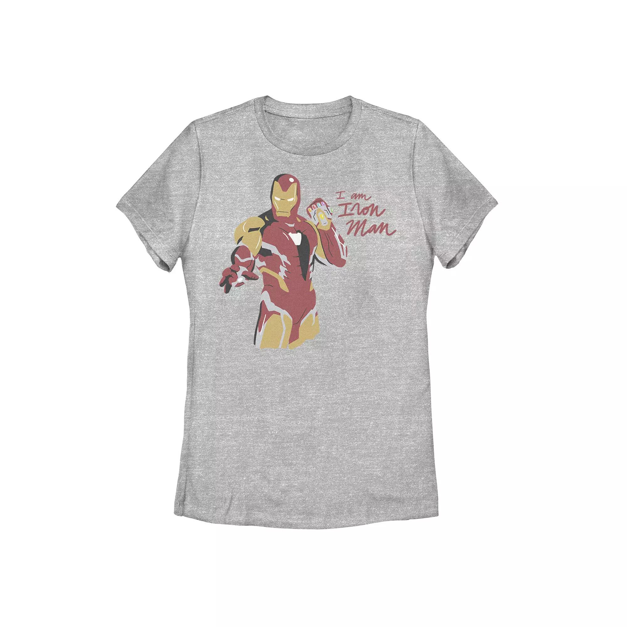 Juniors' Marvel Avengers Endgame Iron Man Scribbles Tee, Girl's,  Product Image