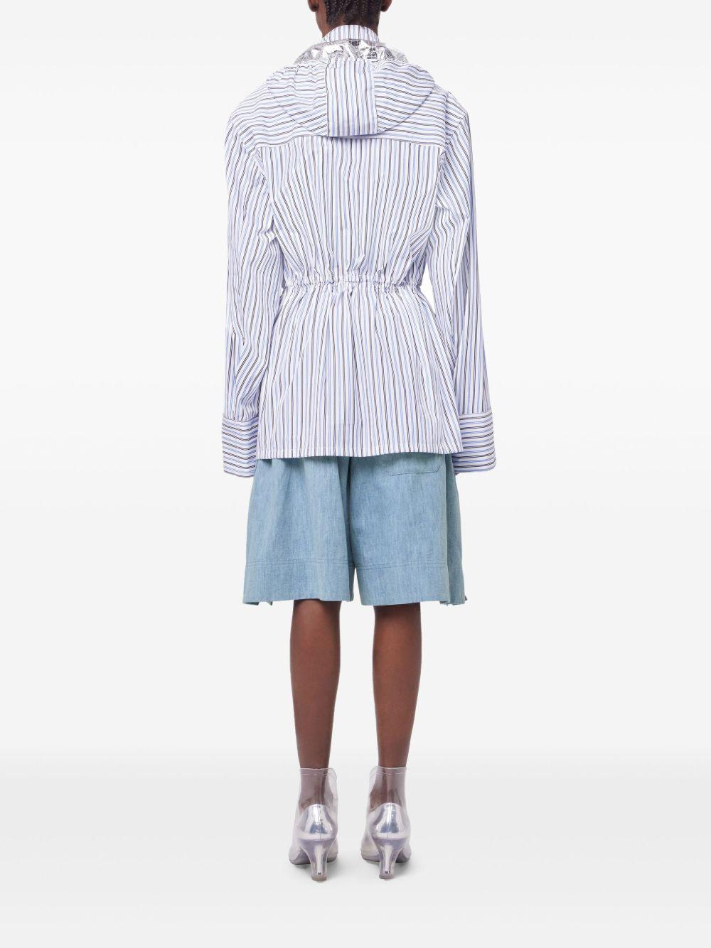 striped hooded jacket Product Image