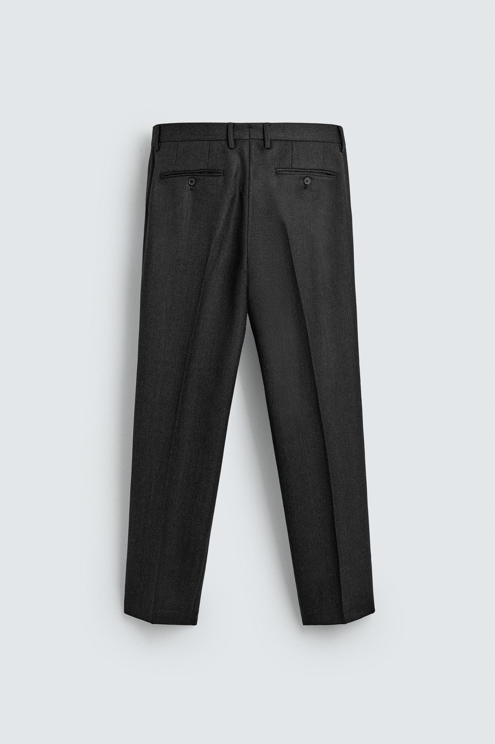 WOOL TWILL SUIT PANTS AARON LEVINE X ZARA Product Image