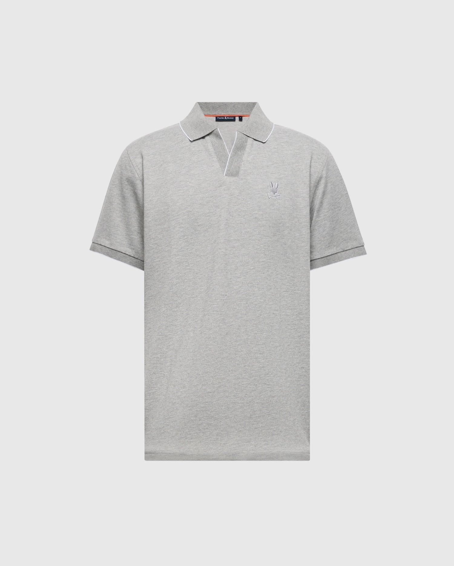 MENS MACKAY JACQUARD JOHNNY COLLAR POLO - B6K408F200 Male Product Image