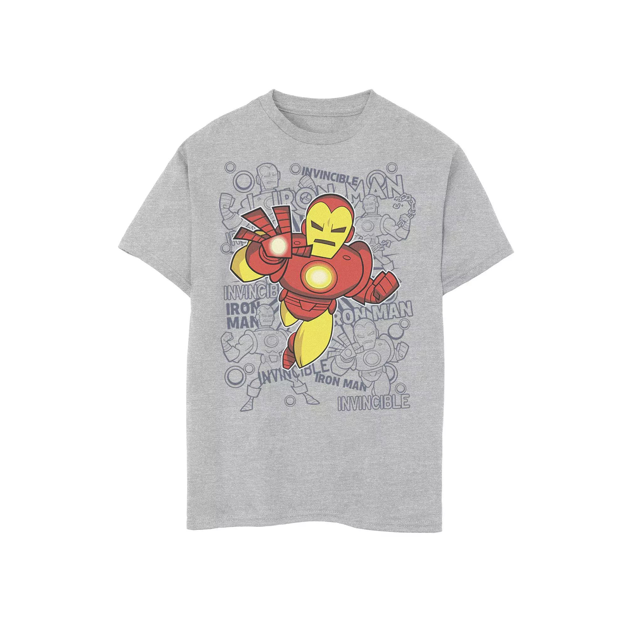 Boys 8-20 Marvel Iron Man Retro Portrait Sketch Background Graphic Tee, Boy's,  Product Image