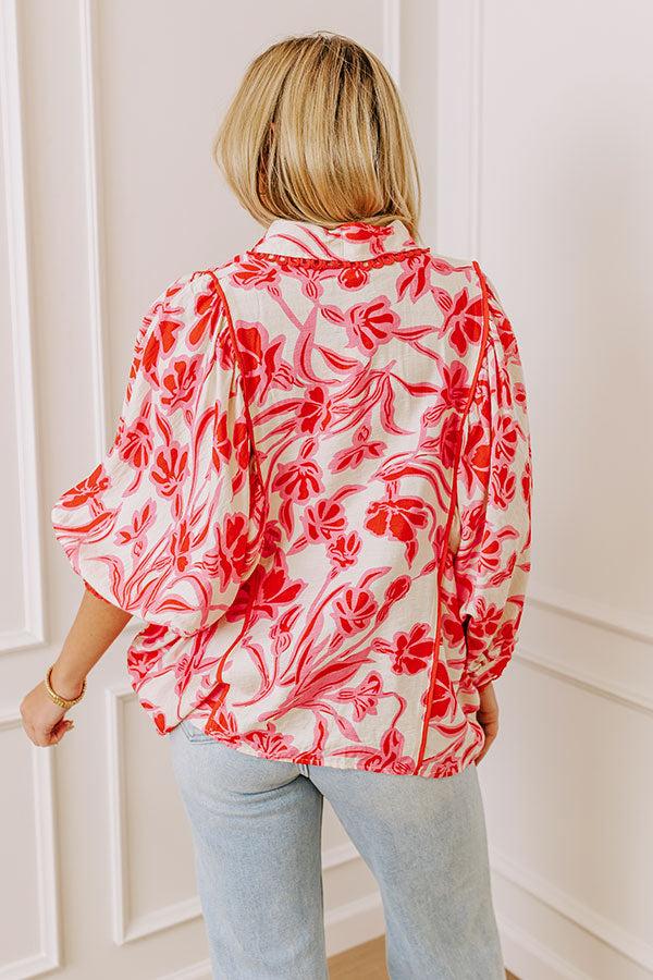Vineyard Dreams Floral Top Product Image