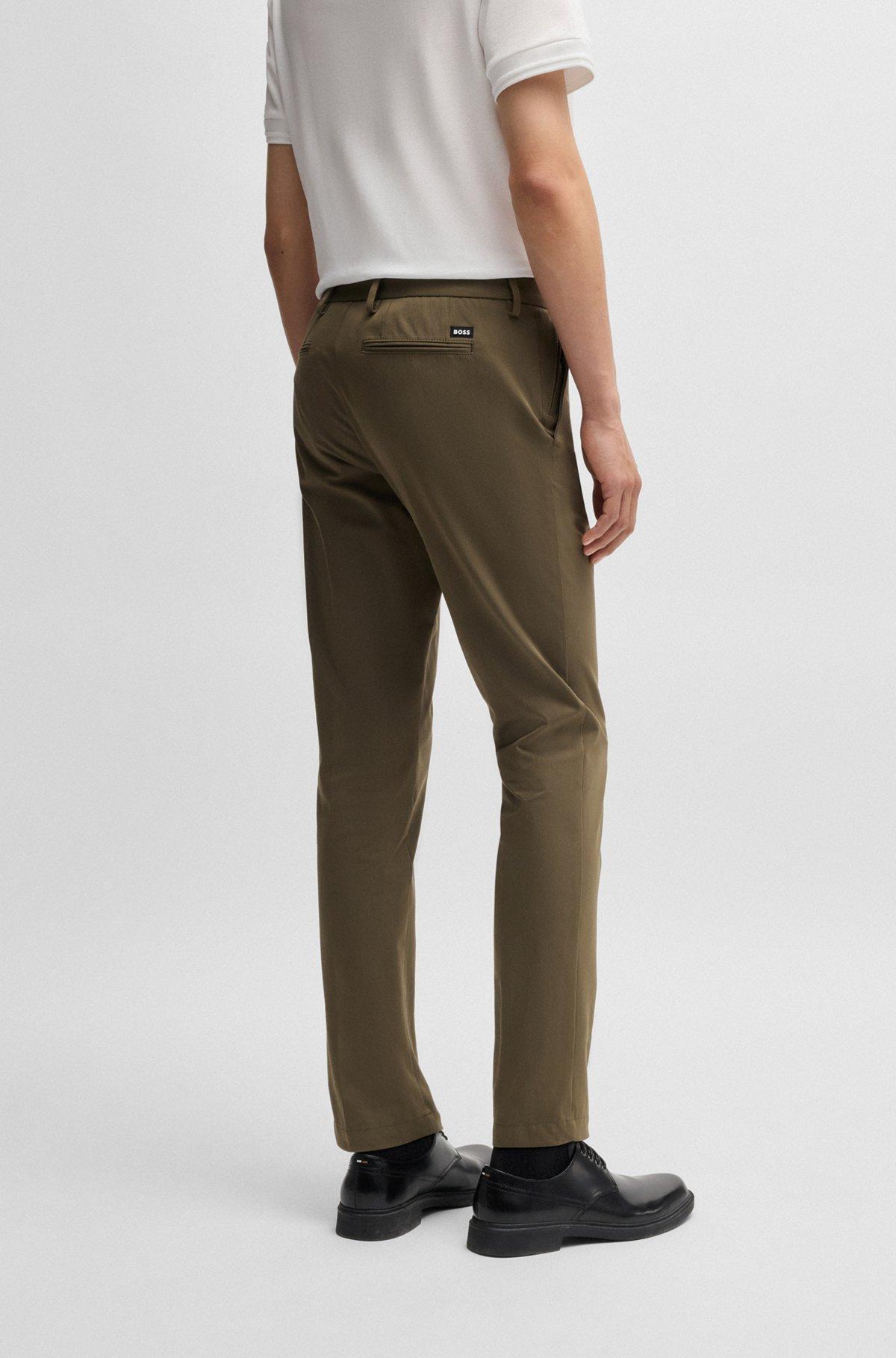 Slim-fit trousers in stretch cotton Product Image