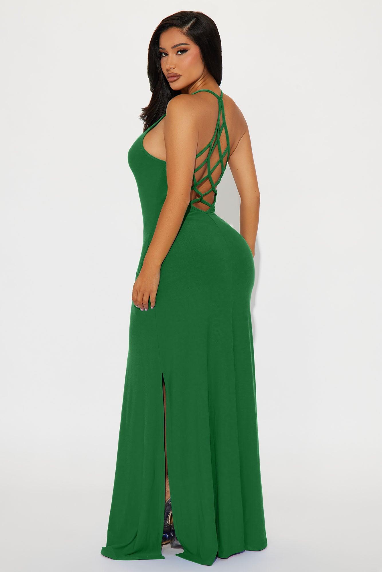 Let Be Real Maxi Dress - Kelly Green Product Image