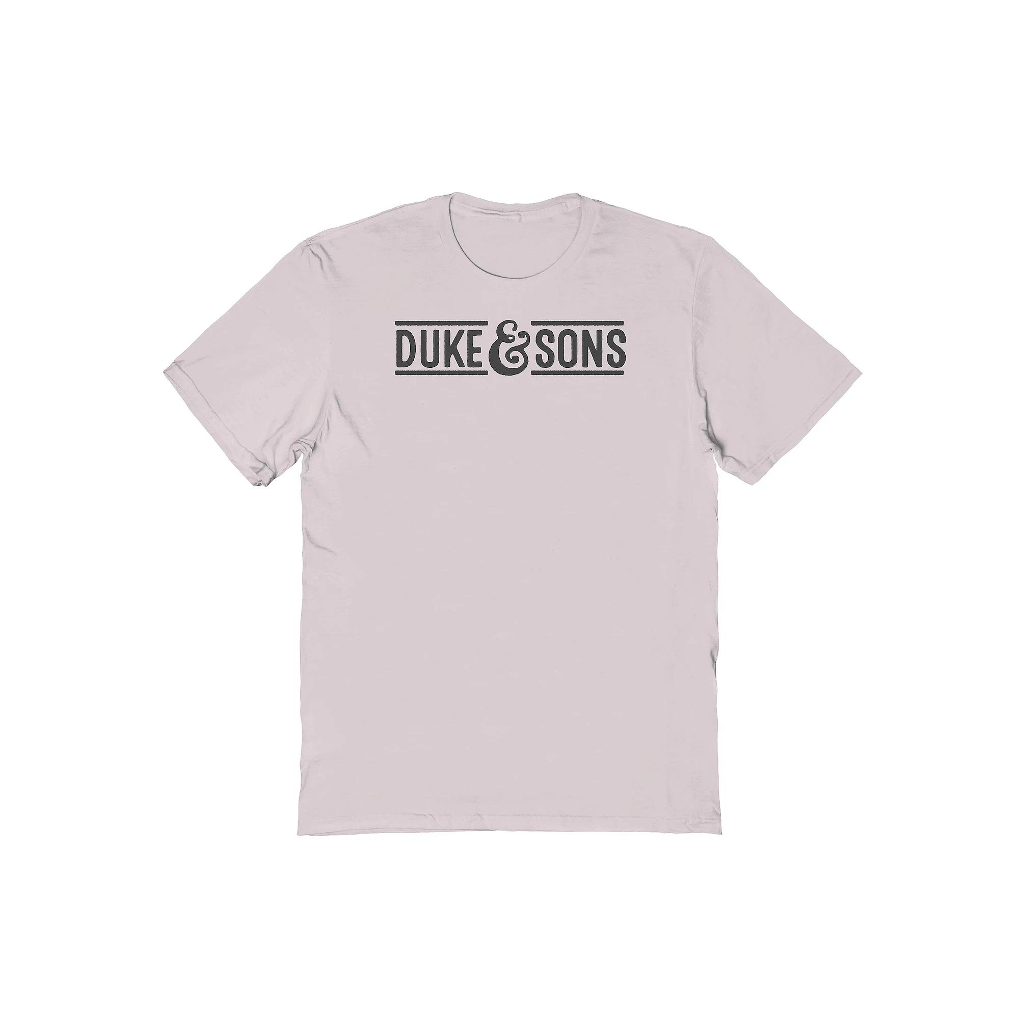 Men's Duke & Sons Duke Sons Logo Graphic Tee, Size: Medium, Ice Grey Product Image