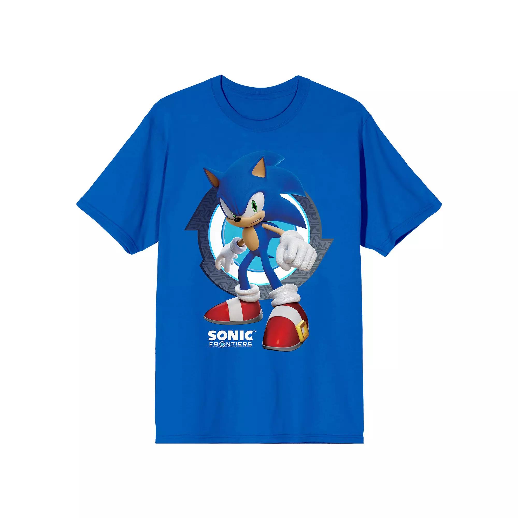 Men's Sonic Frontiers Videogame Graphic Tee, Size: Small, Blue Product Image