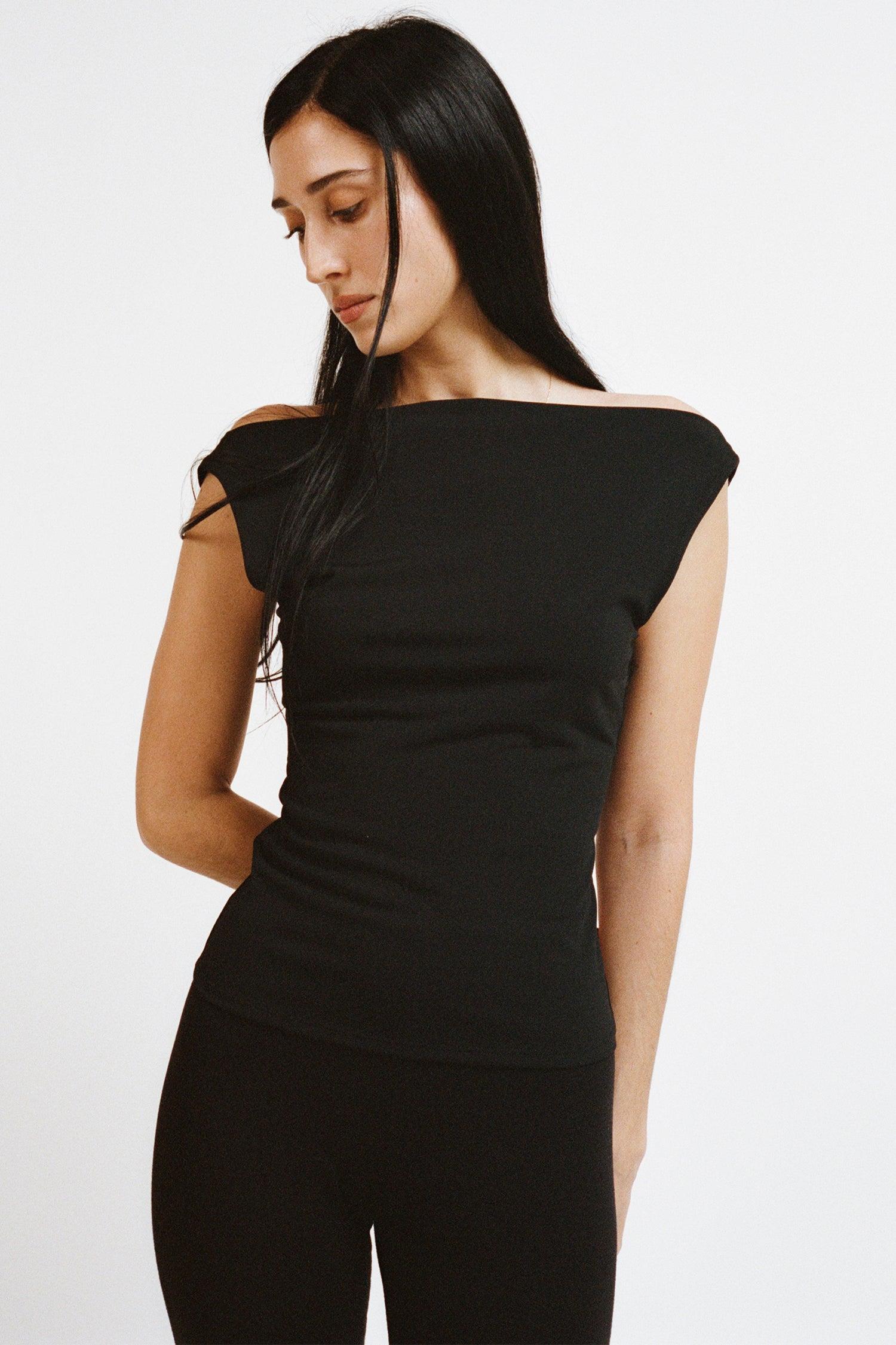 LANI TOP - BLACK Product Image