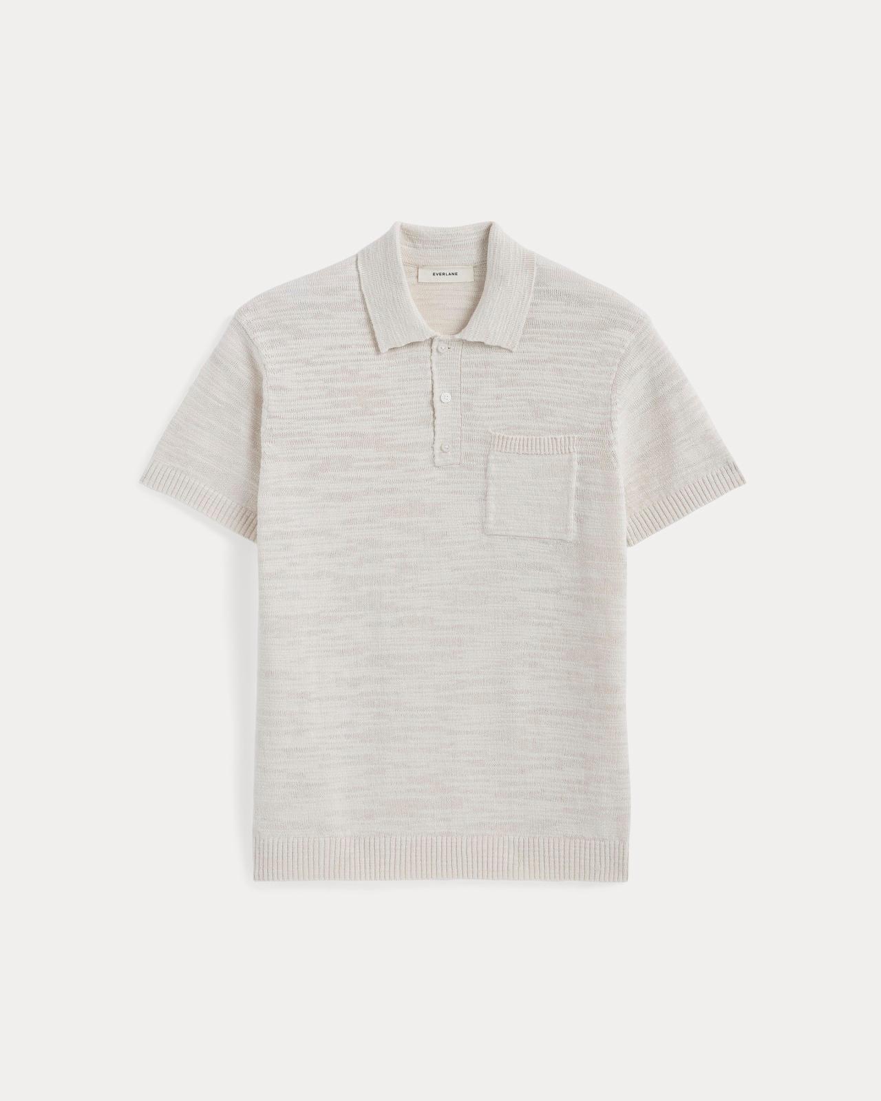 Mens Cotton Linen Polo T-Shirt by Everlane Product Image